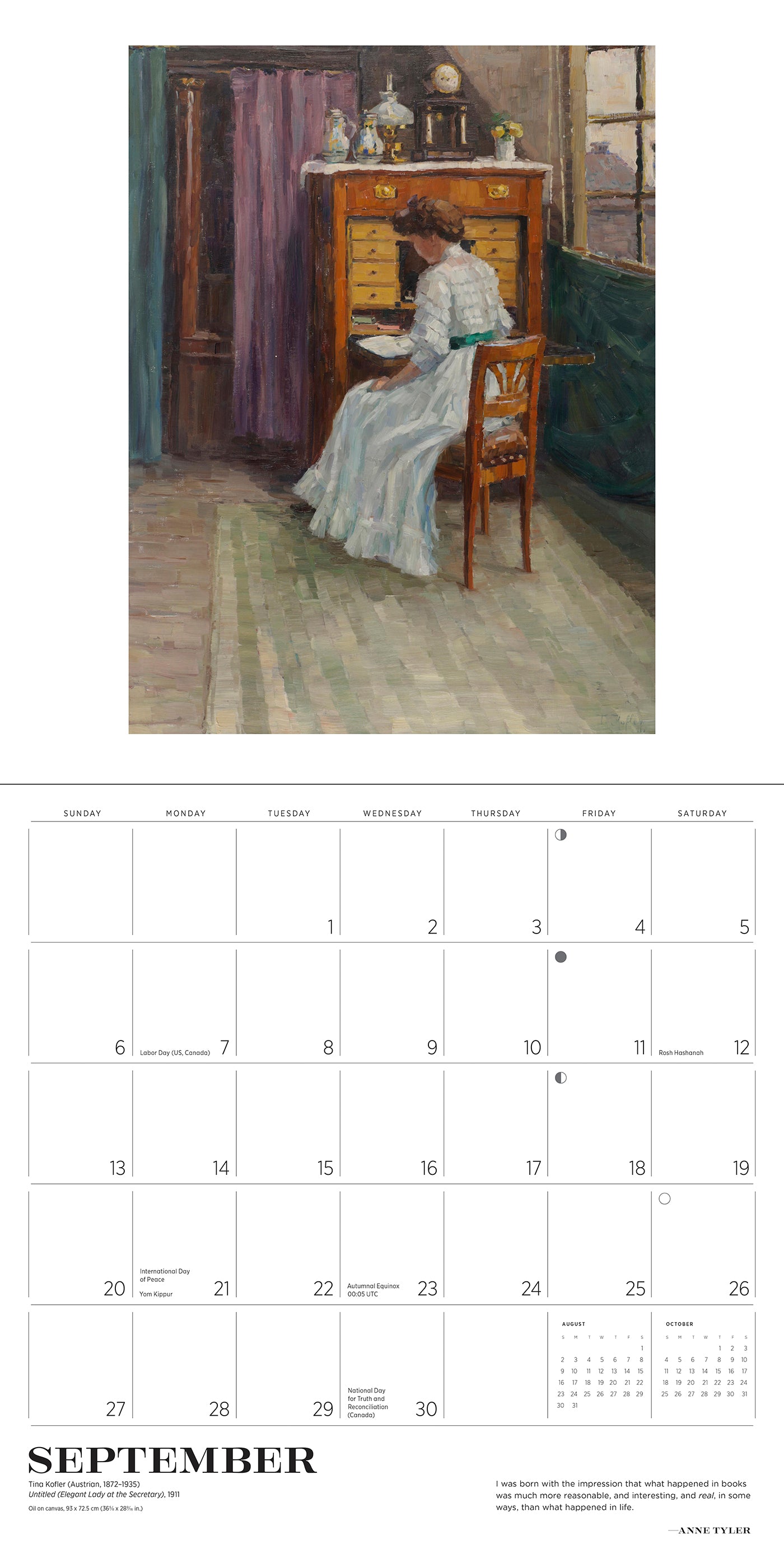 The Reading Woman 2026 Wall Calendar_Interior_2