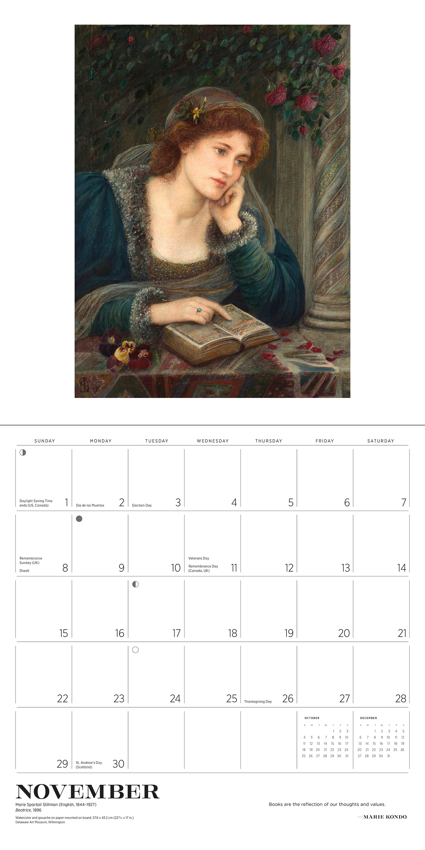The Reading Woman 2026 Wall Calendar_Interior_4