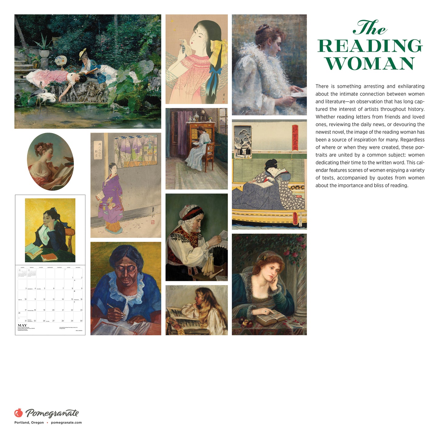 The Reading Woman 2026 Wall Calendar_Back_Multipiece