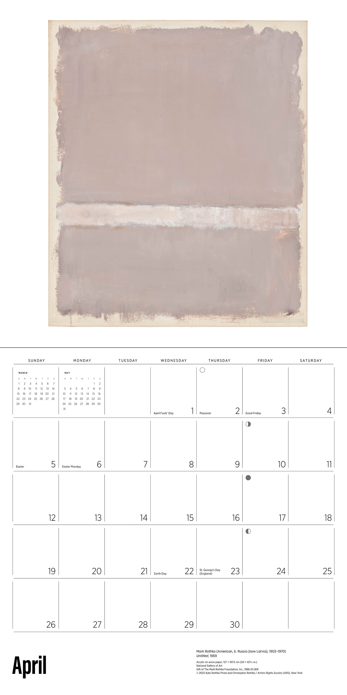 Rothko 2026 Wall Calendar_Interior_4