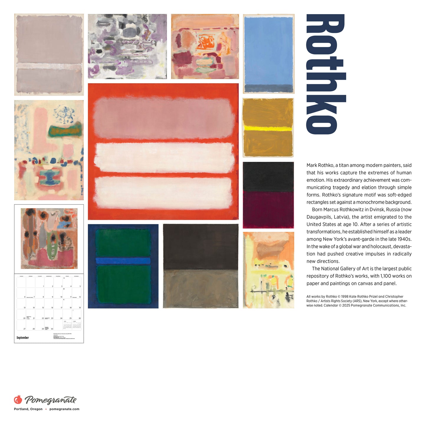 Rothko 2026 Wall Calendar_Back_Multipiece