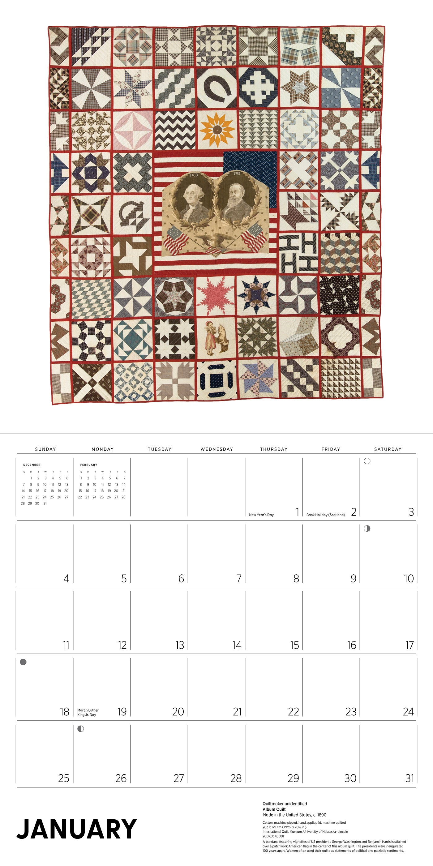 Antique Quilts 2026 Wall Calendar_Interior_1