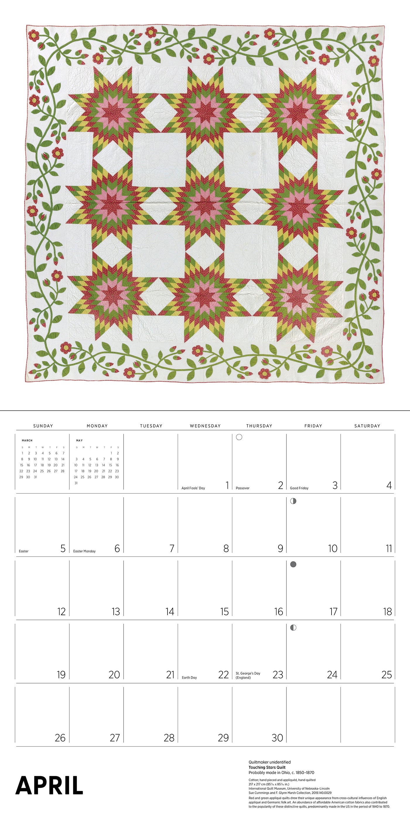 Antique Quilts 2026 Wall Calendar_Interior_4