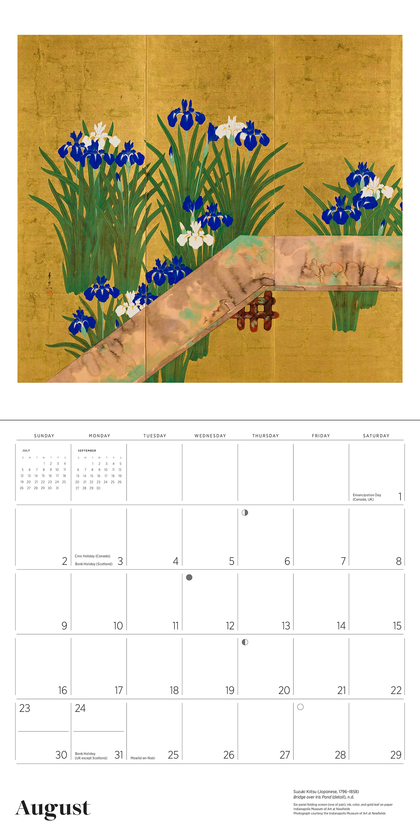 Dreams of Edo: Japanese Scrolls & Screens 2026 Wall Calendar_Interior_1