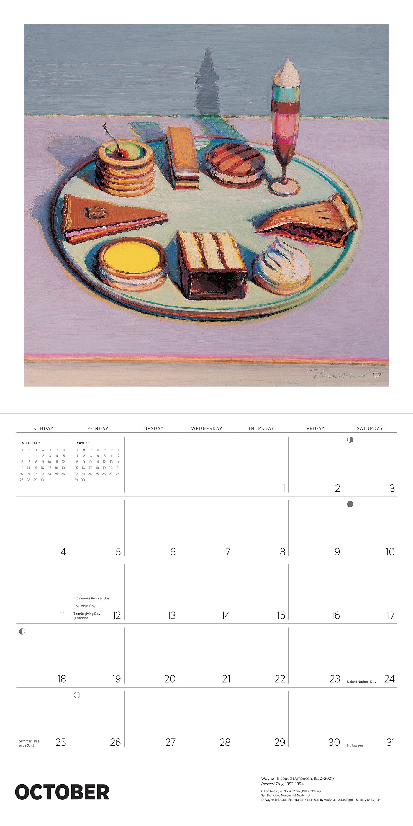 Wayne Thiebaud 2026 Wall Calendar_Interior_4