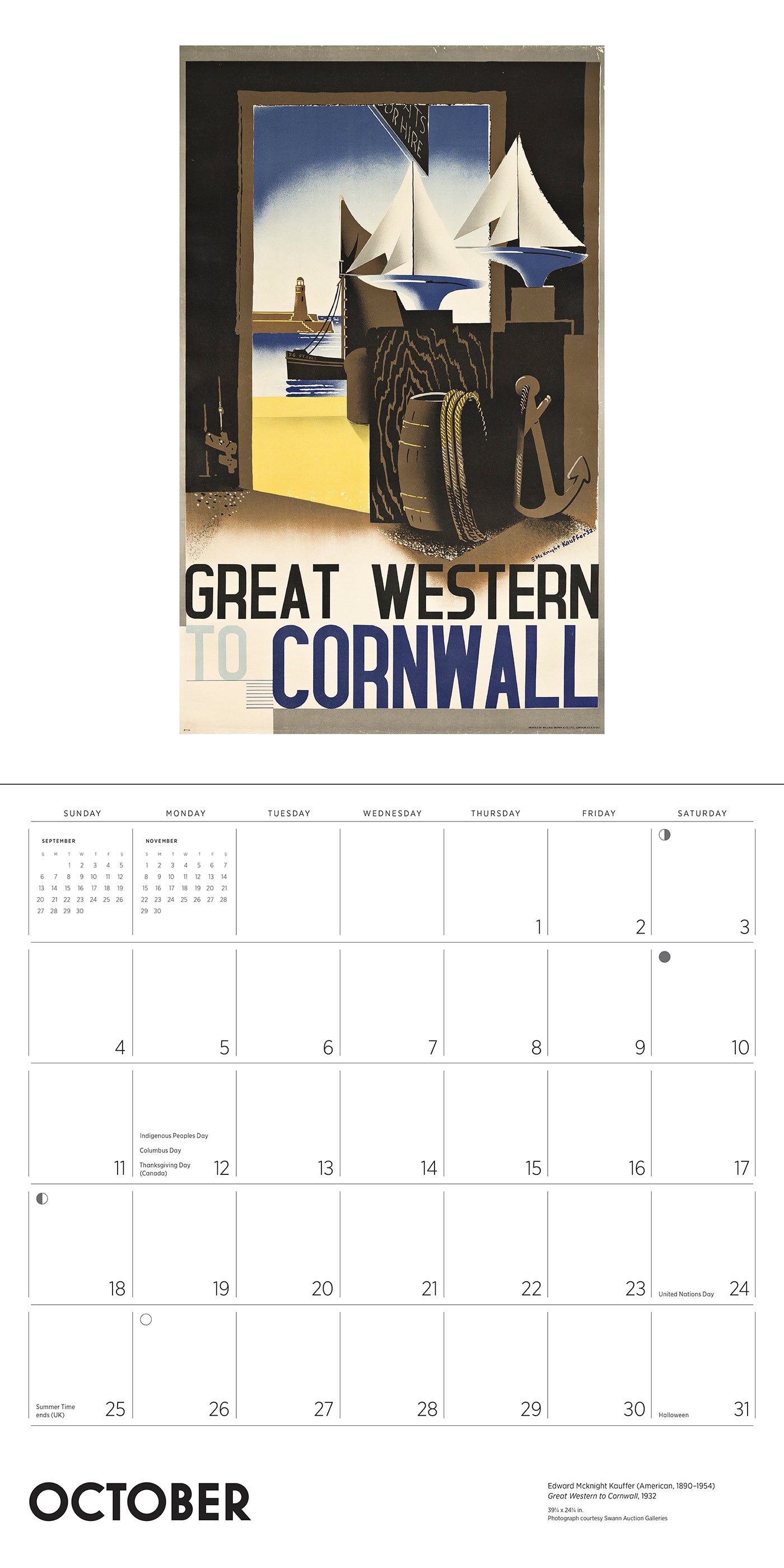 England by Rail: Vintage Travel Posters 2026 Wall Calendar_Interior_4