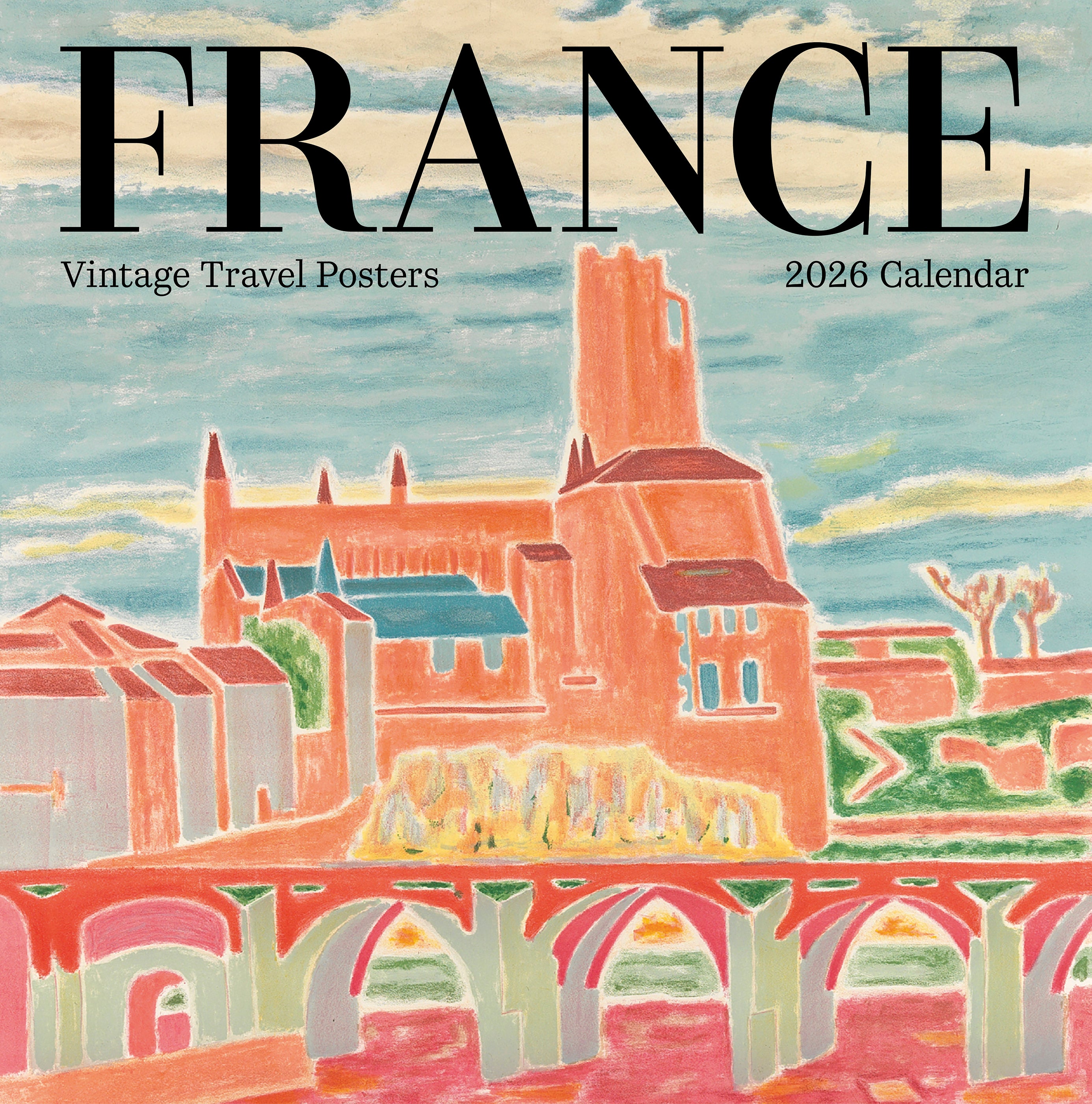 France: Vintage Travel Posters 2026 Wall Calendar – Pomegranate
