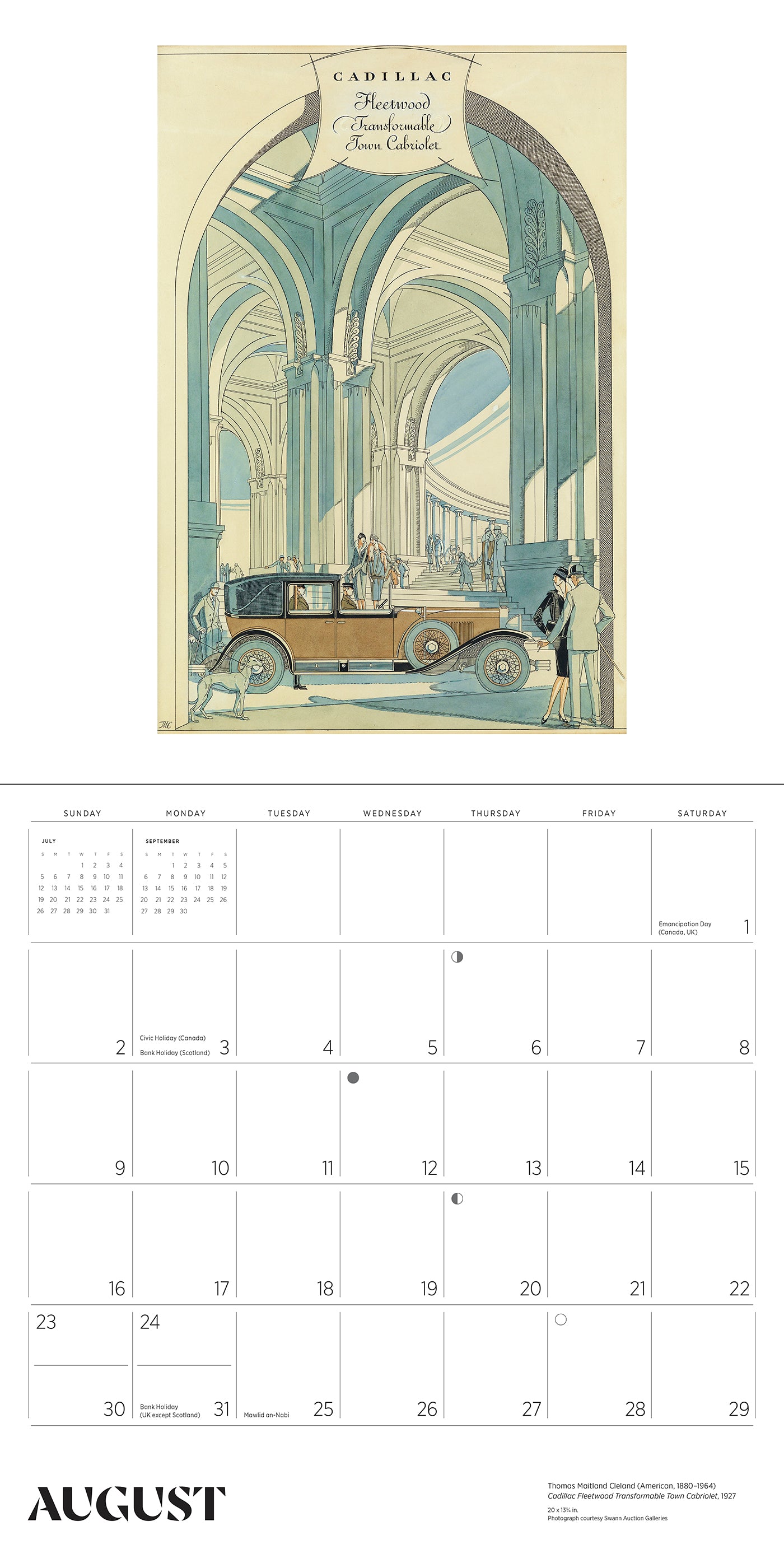 Automobiles: Vintage Posters 2026 Wall Calendar_Interior_4