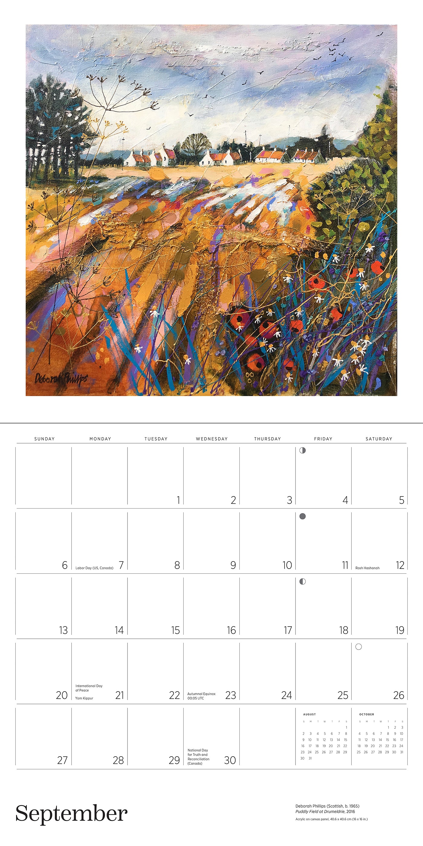 Scotland: The Art of Deborah Phillips 2026 Wall Calendar_Interior_4