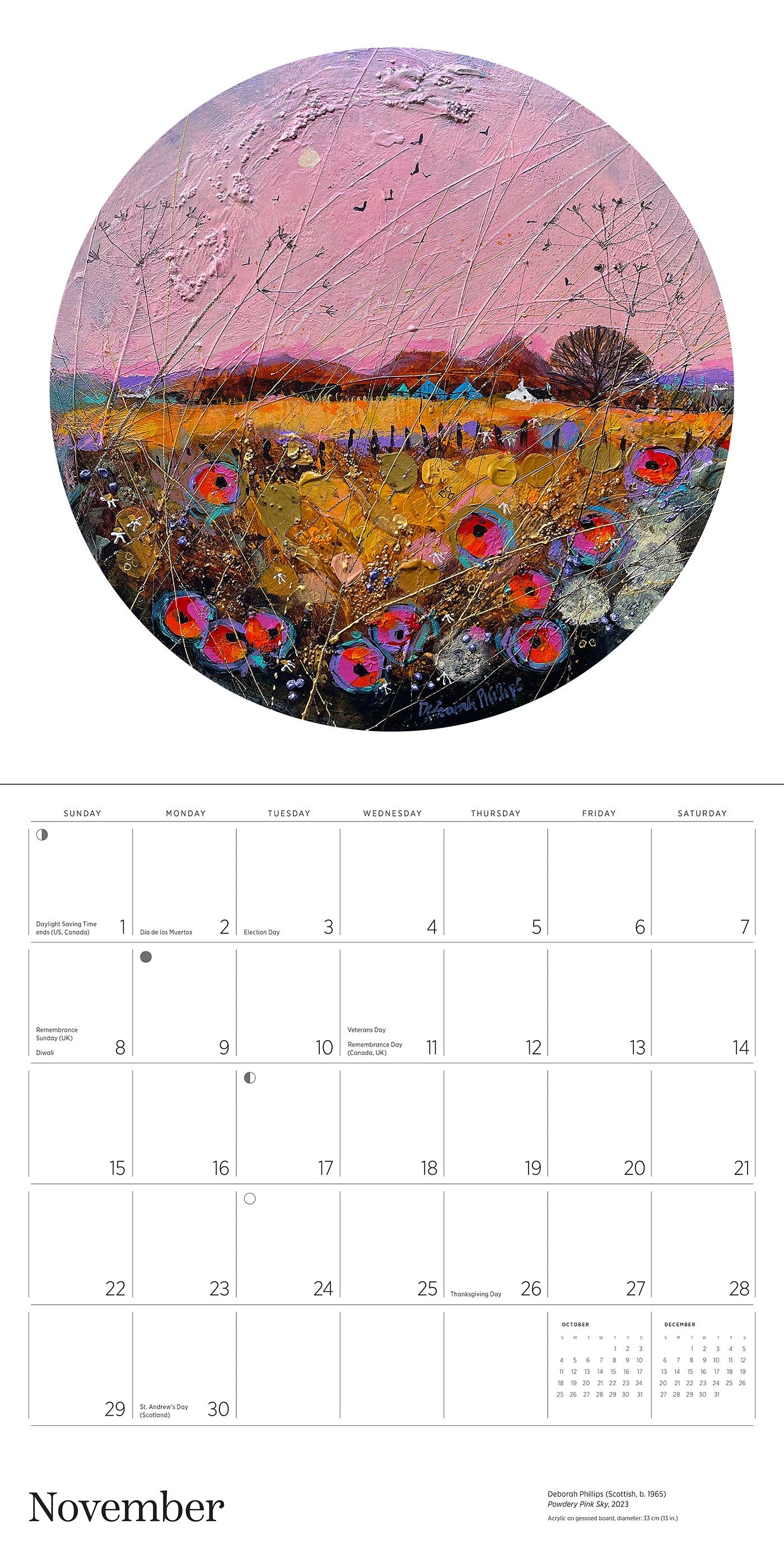 Scotland: The Art of Deborah Phillips 2026 Wall Calendar_Interior_5