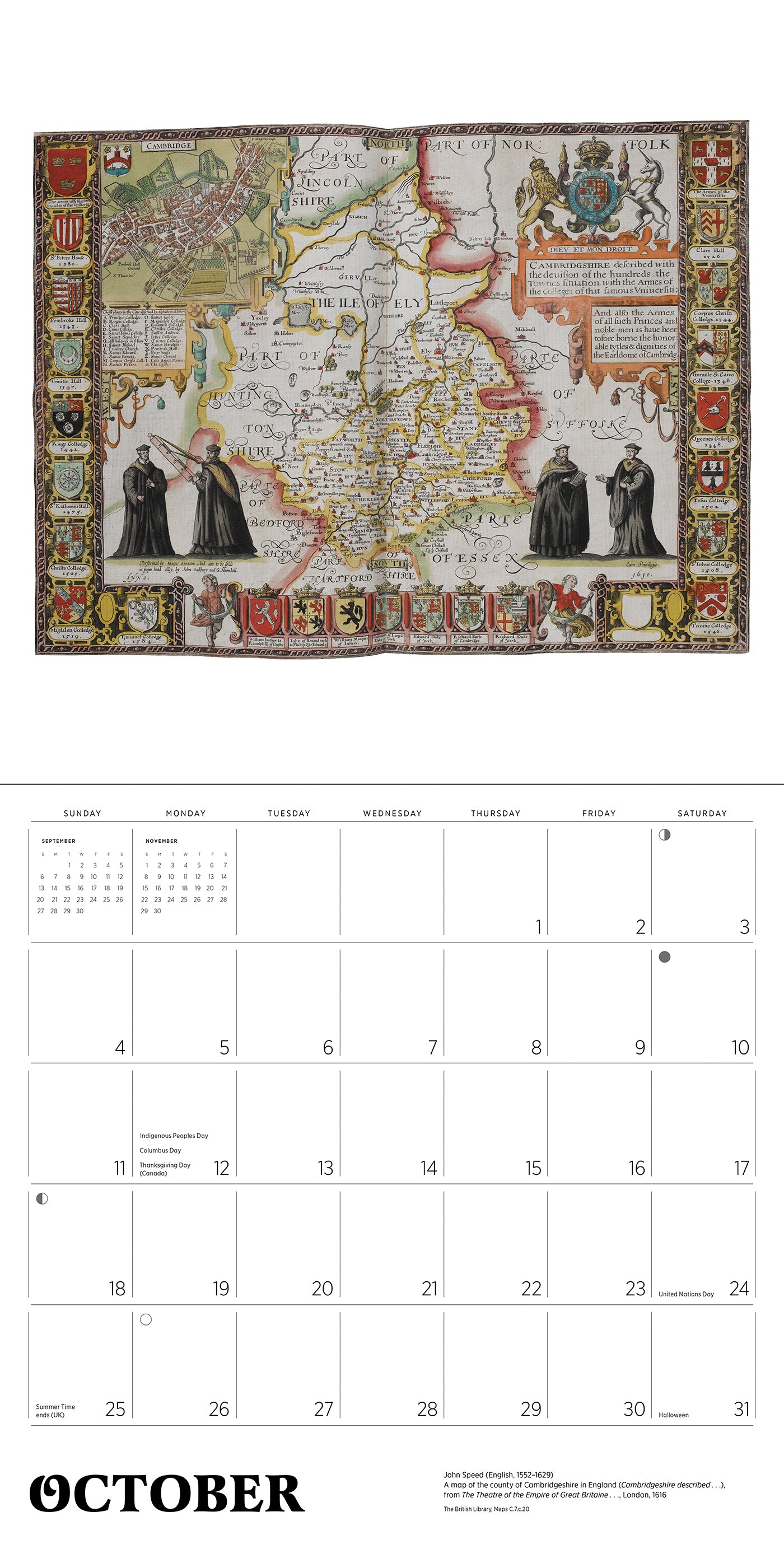 Antique Maps 2026 Wall Calendar_Interior_3