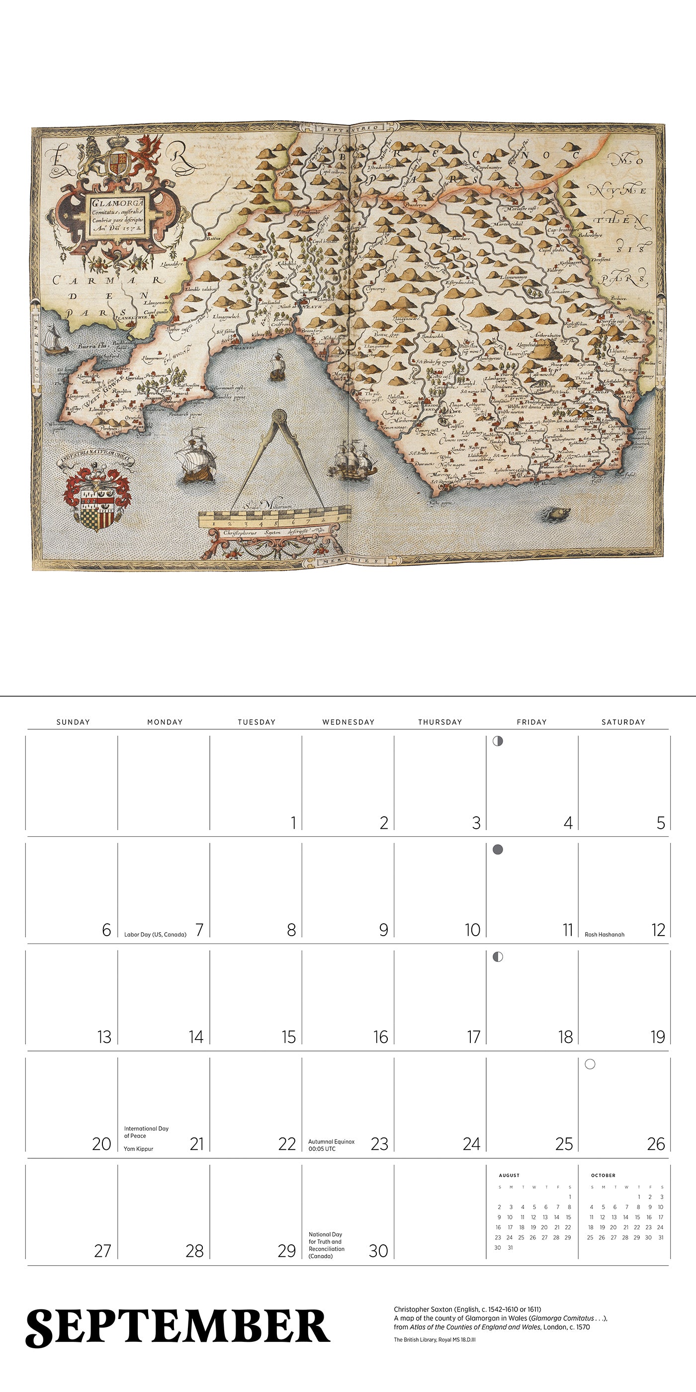 Antique Maps 2026 Wall Calendar_Interior_4