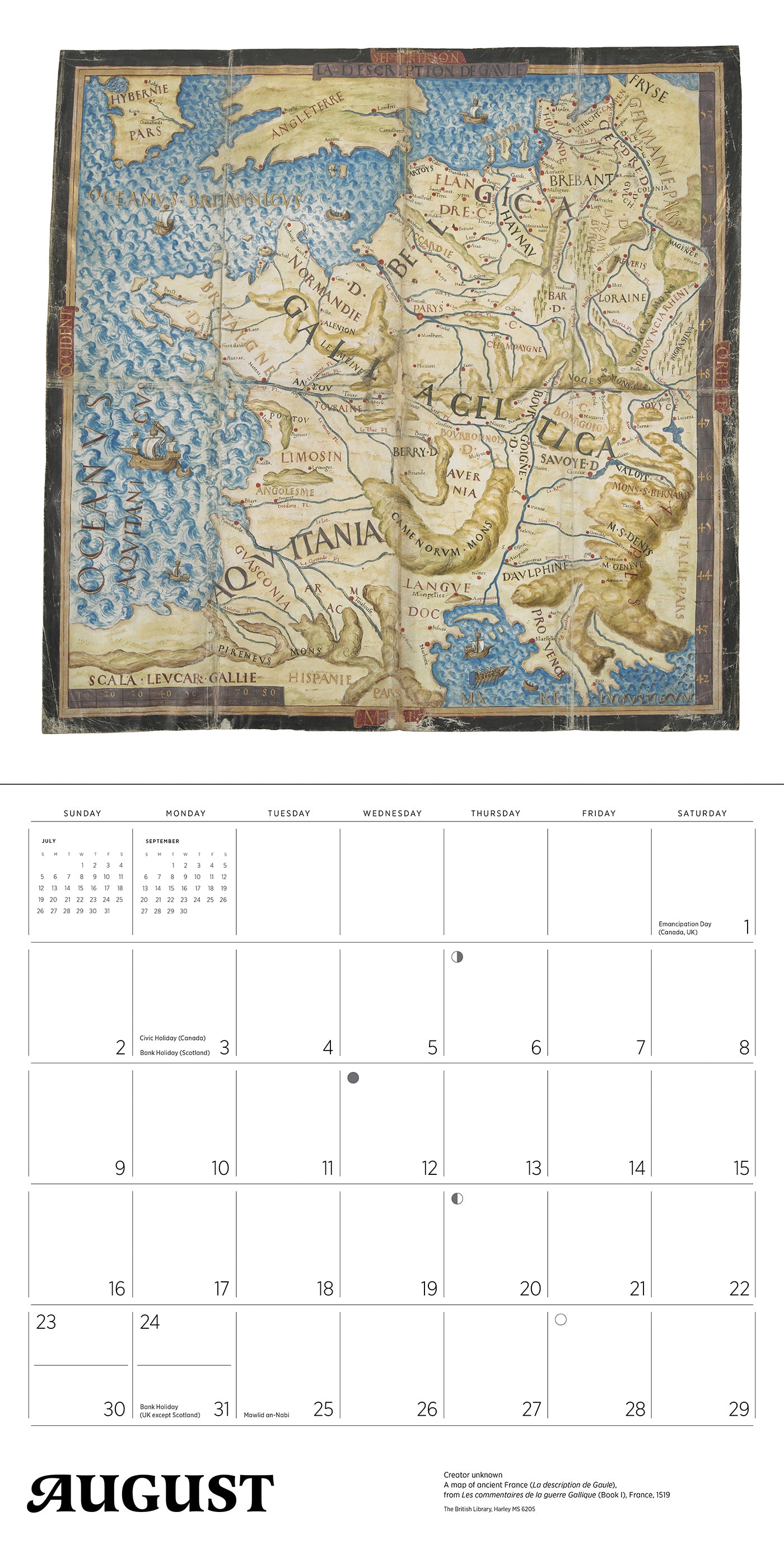 Antique Maps 2026 Wall Calendar_Interior_5