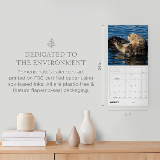 Sea Otters: Photographs by Tom and Pat Leeson 2026 Wall Calendar_Front_Flat
