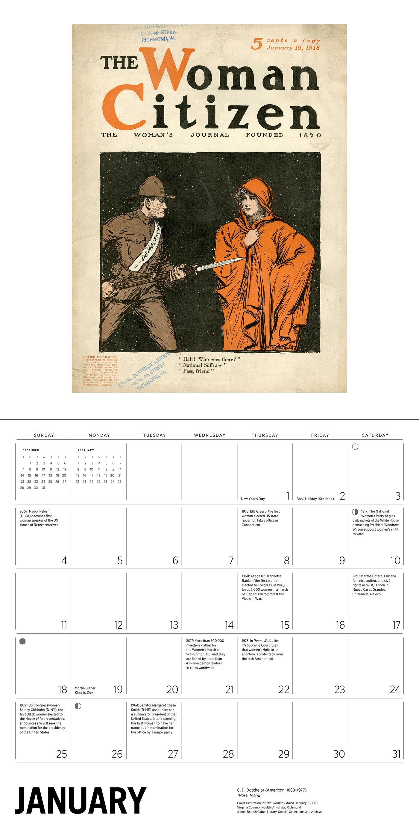 The Fight for Women’s Rights 2026 Wall Calendar_Interior_1