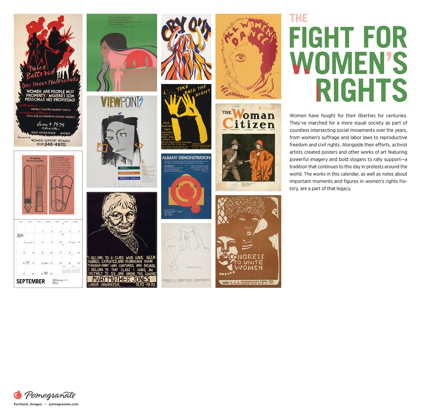 The Fight for Women’s Rights 2026 Wall Calendar_Back_Multipiece