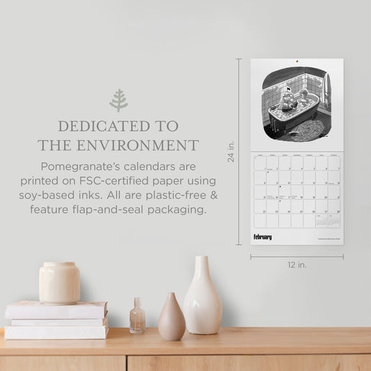 Charles Addams: The Addams Family 2026 Wall Calendar_Front_Flat