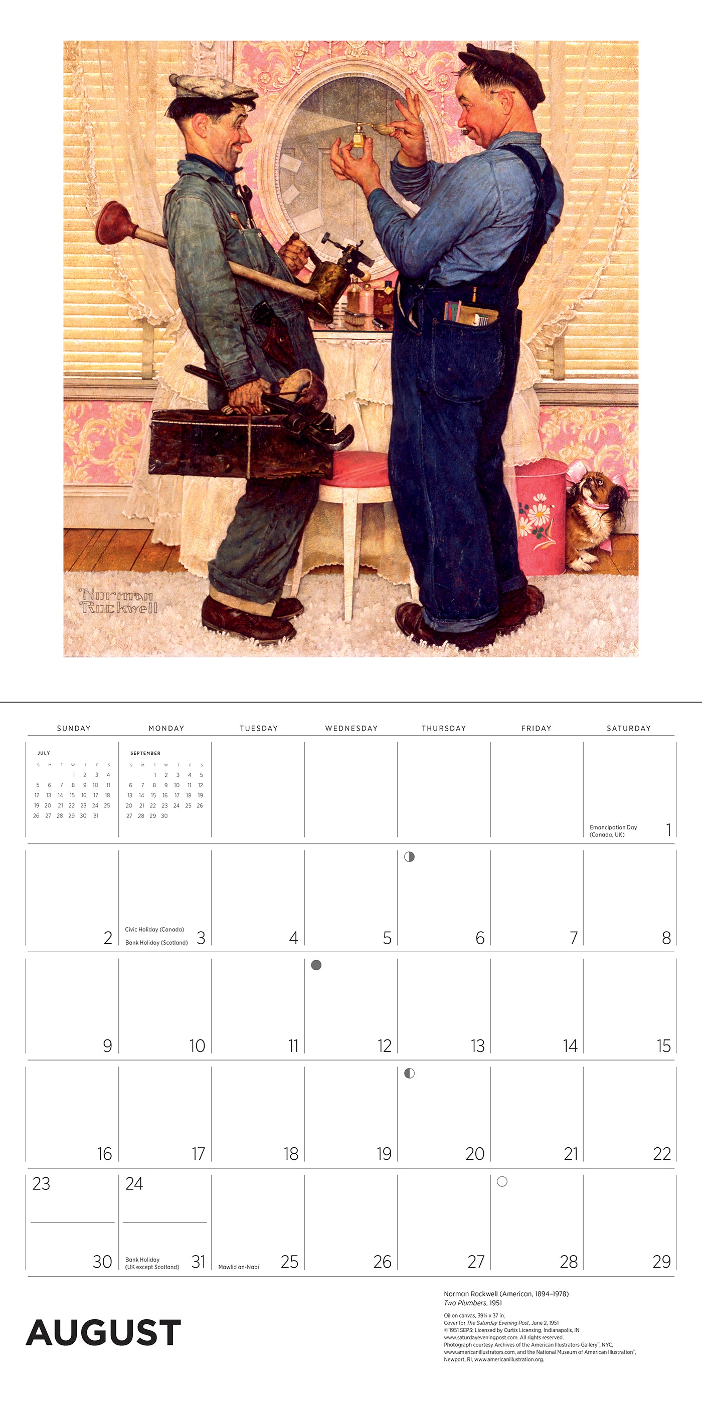 Norman Rockwell: The Saturday Evening Post 2026 Wall Calendar_Interior_5