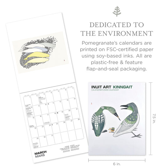 Inuit Art: Kinngait 2026 Mini Wall Calendar_Front_Flat