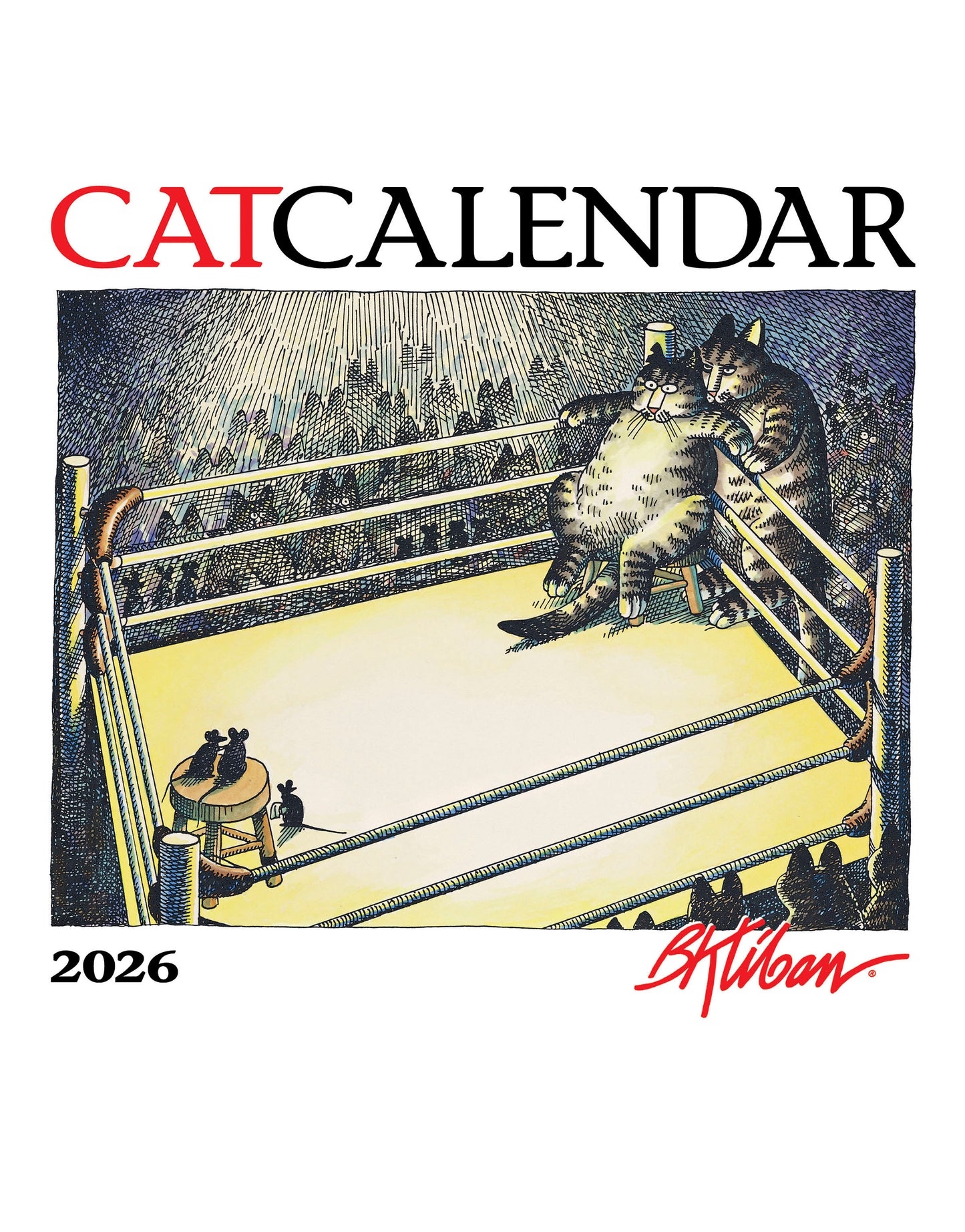 B. Kliban: CatCalendar 2026 Mini Wall Calendar_Front_Flat