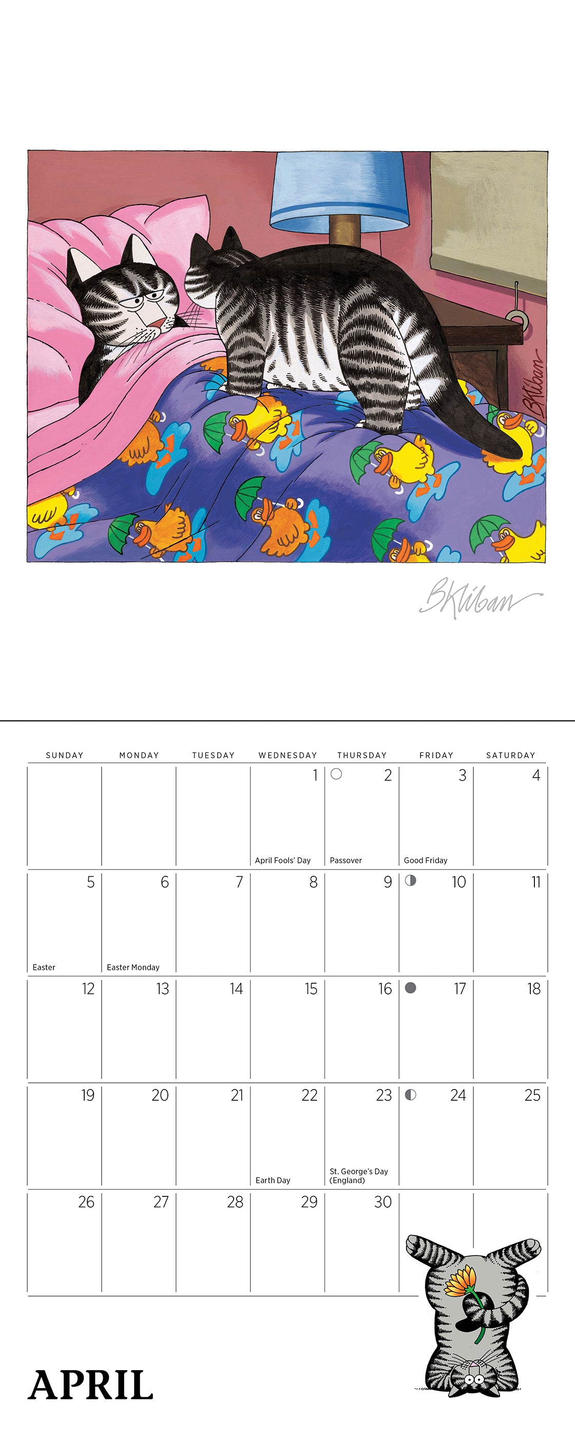 B. Kliban: CatCalendar 2026 Mini Wall Calendar_Interior_4
