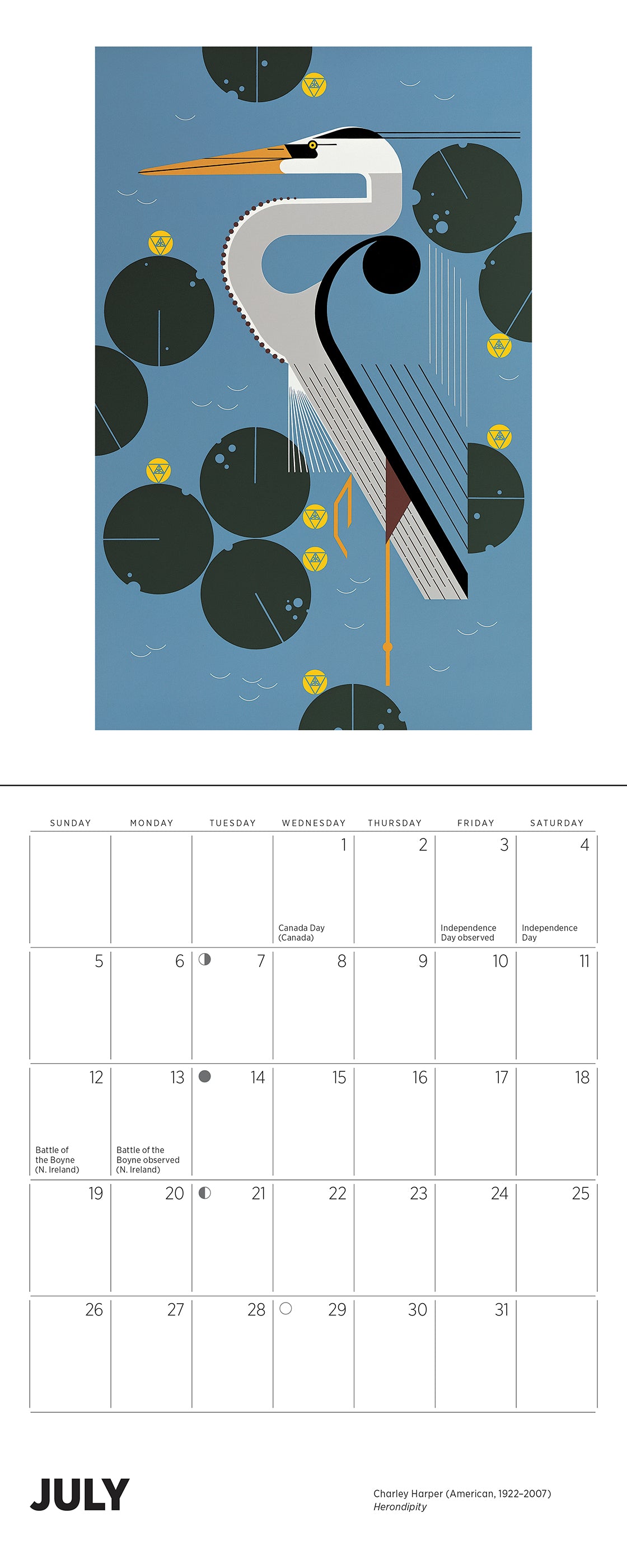 Charley Harper 2026 Mini Wall Calendar_Interior_4