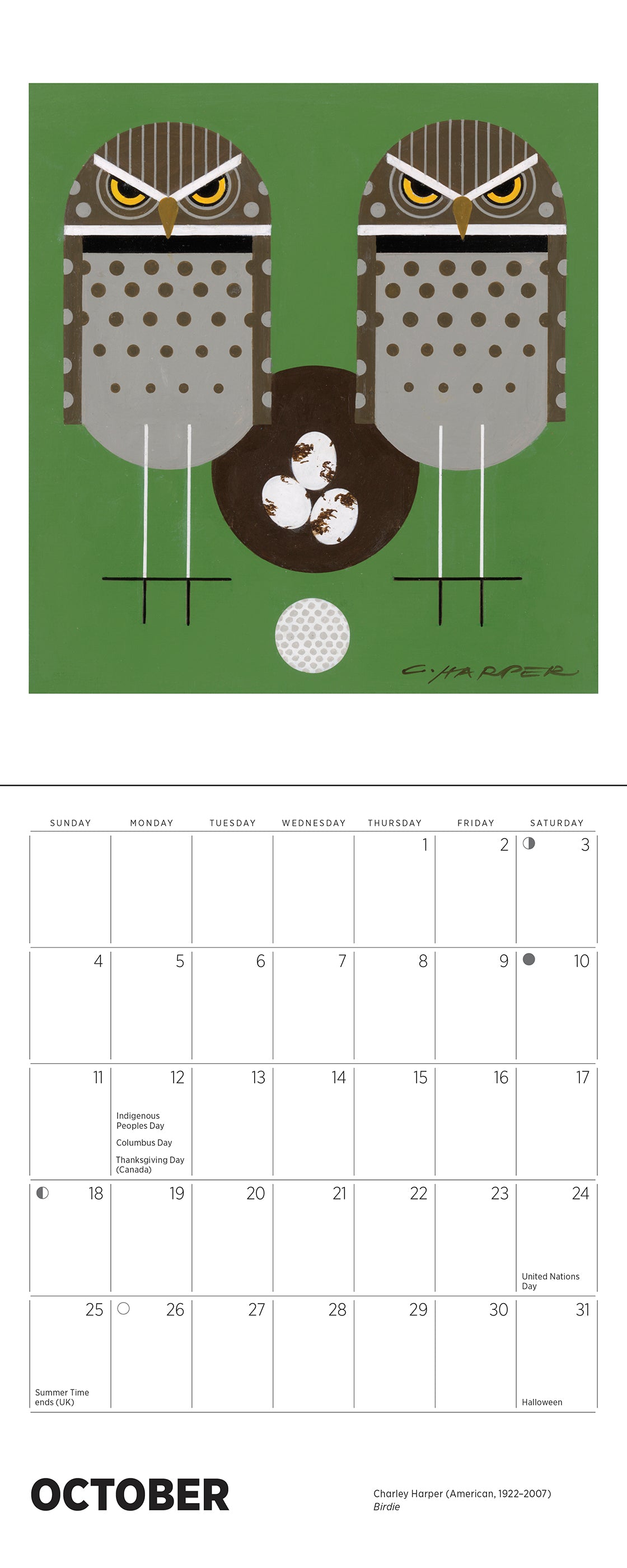Charley Harper 2026 Mini Wall Calendar_Interior_5