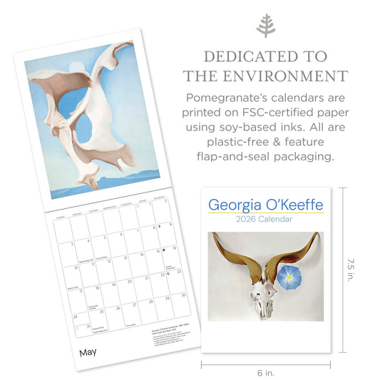 Georgia O'Keeffe 2026 Mini Wall Calendar_Front_Flat
