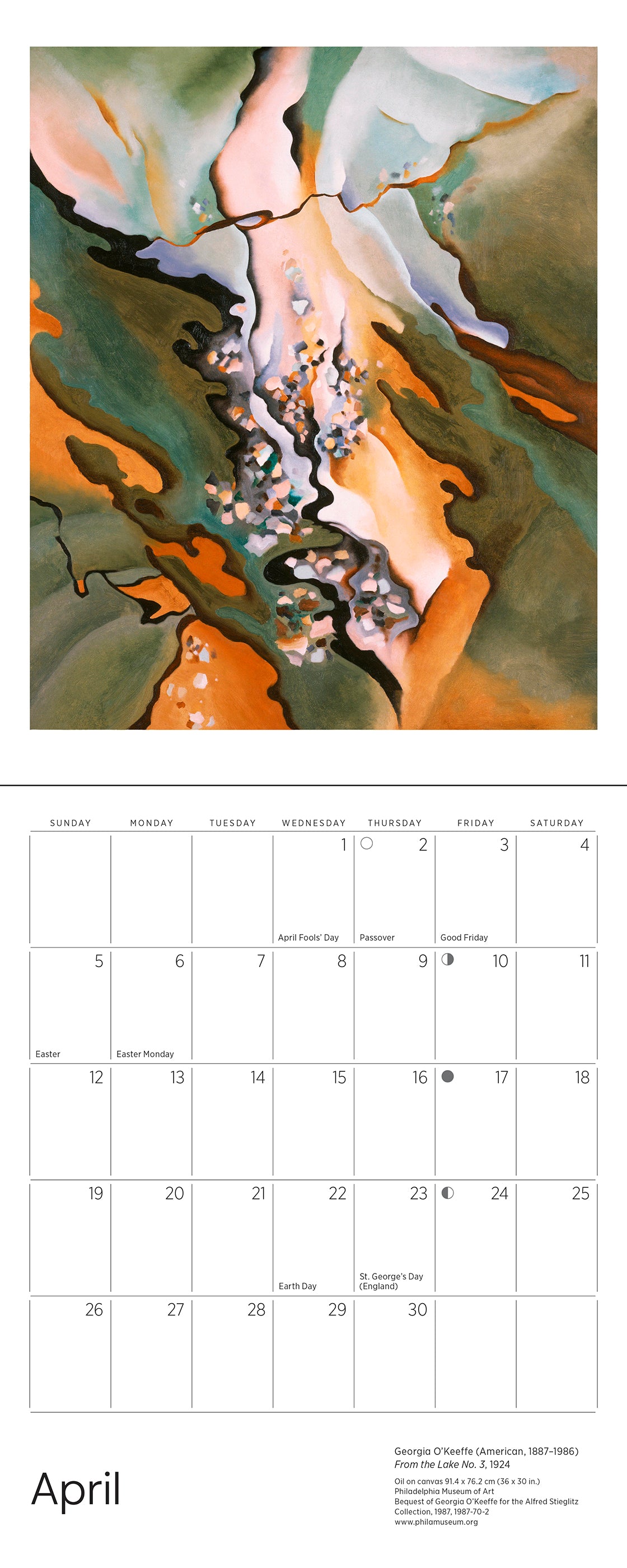 Georgia O'Keeffe 2026 Mini Wall Calendar_Interior_1