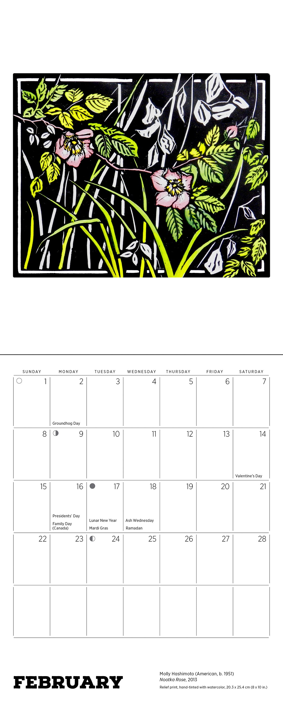 Molly Hashimoto: Lush Landscapes 2026 Mini Wall Calendar_Interior_2