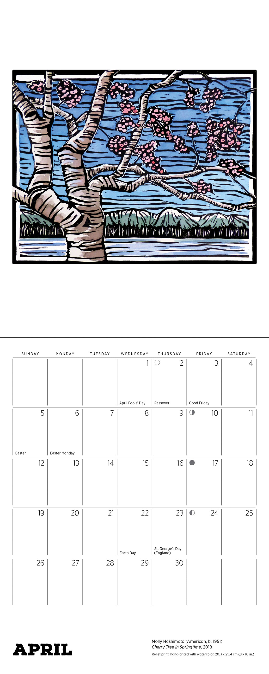 Molly Hashimoto: Lush Landscapes 2026 Mini Wall Calendar_Interior_4