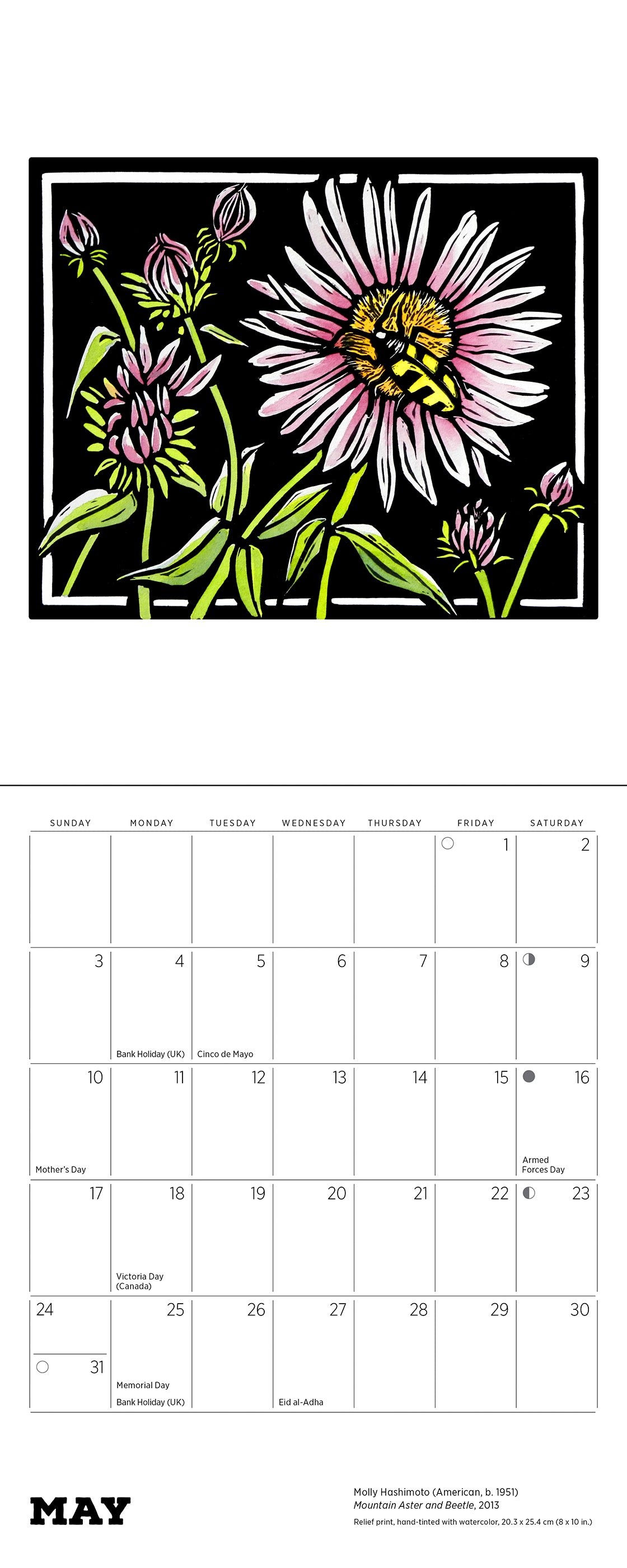 Molly Hashimoto: Lush Landscapes 2026 Mini Wall Calendar_Interior_5