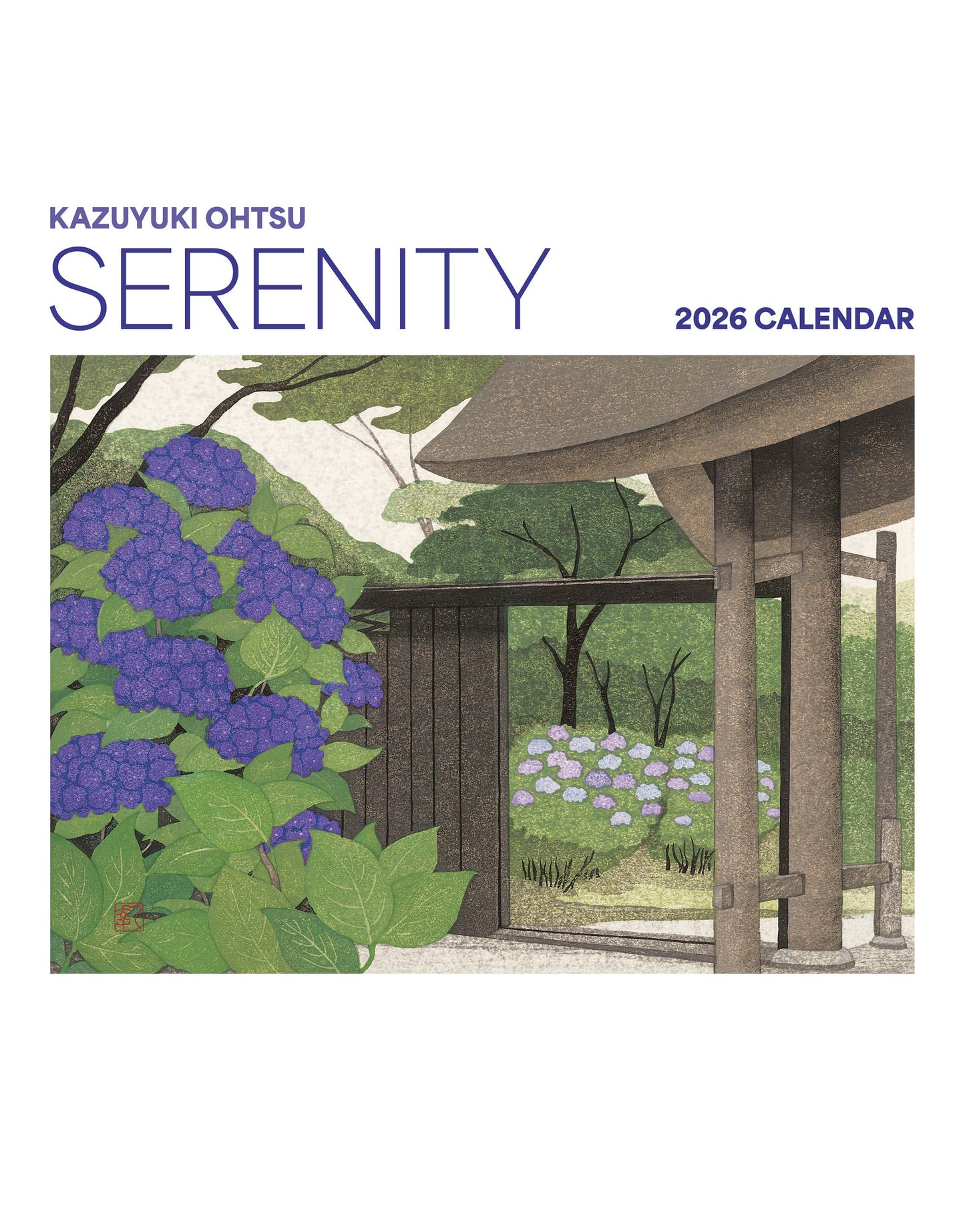 Serenity: Kazuyuki Ohtsu 2026 Mini Wall Calendar_Front_Flat
