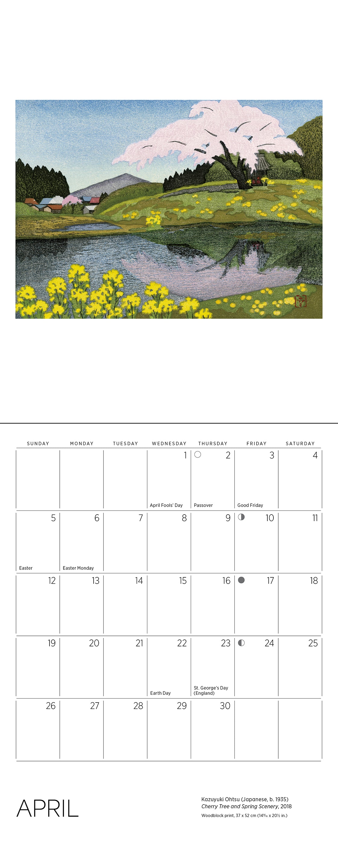 Serenity: Kazuyuki Ohtsu 2026 Mini Wall Calendar_Interior_3