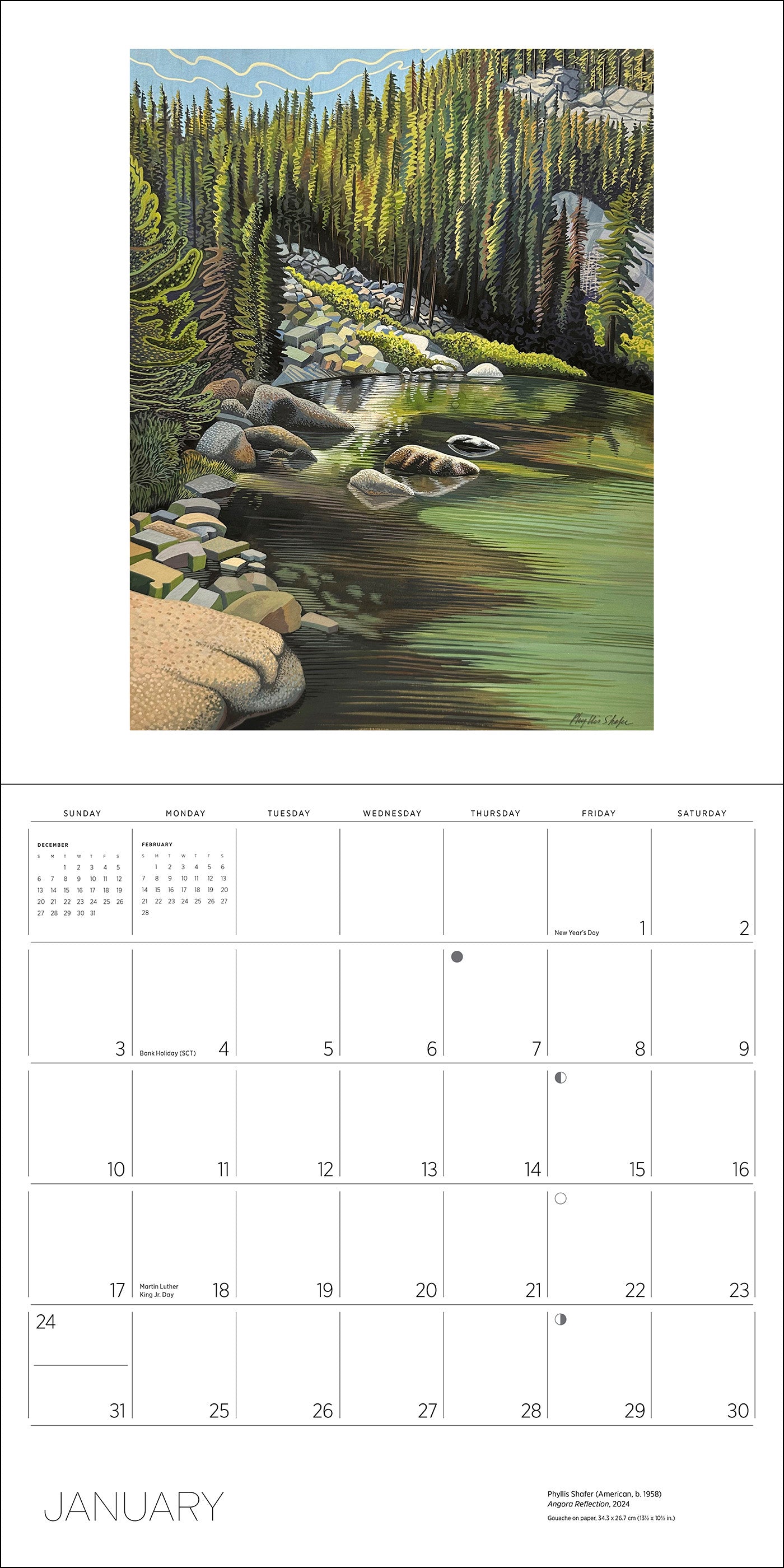 Phyllis Shafer: Nature Divine 2027 Wall Calendar_Interior_1