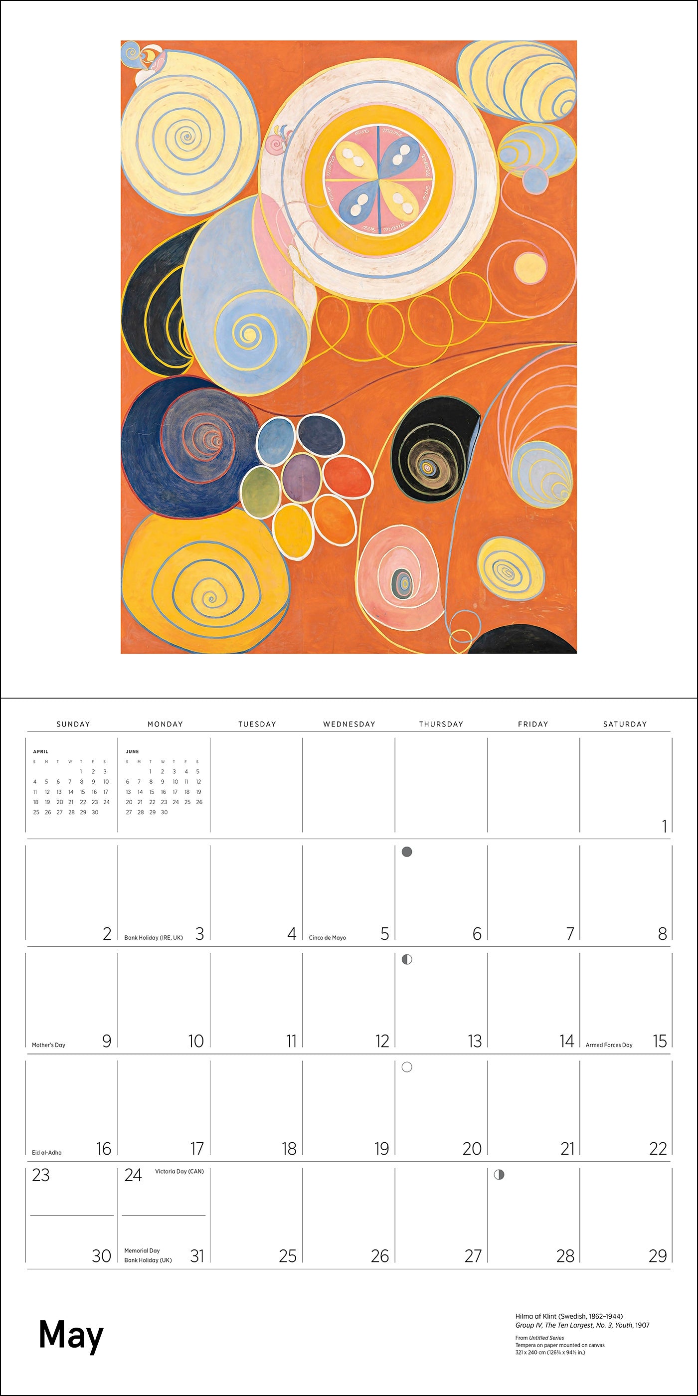 Hilma af Klint: Original Abstraction 2027 Wall Calendar_Interior_5