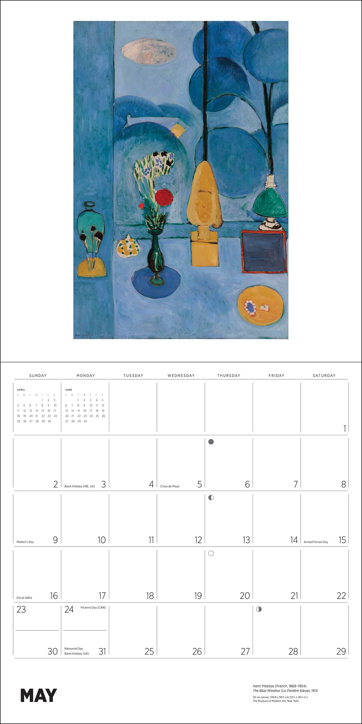 Henri Matisse 2027 Wall Calendar_Interior_5