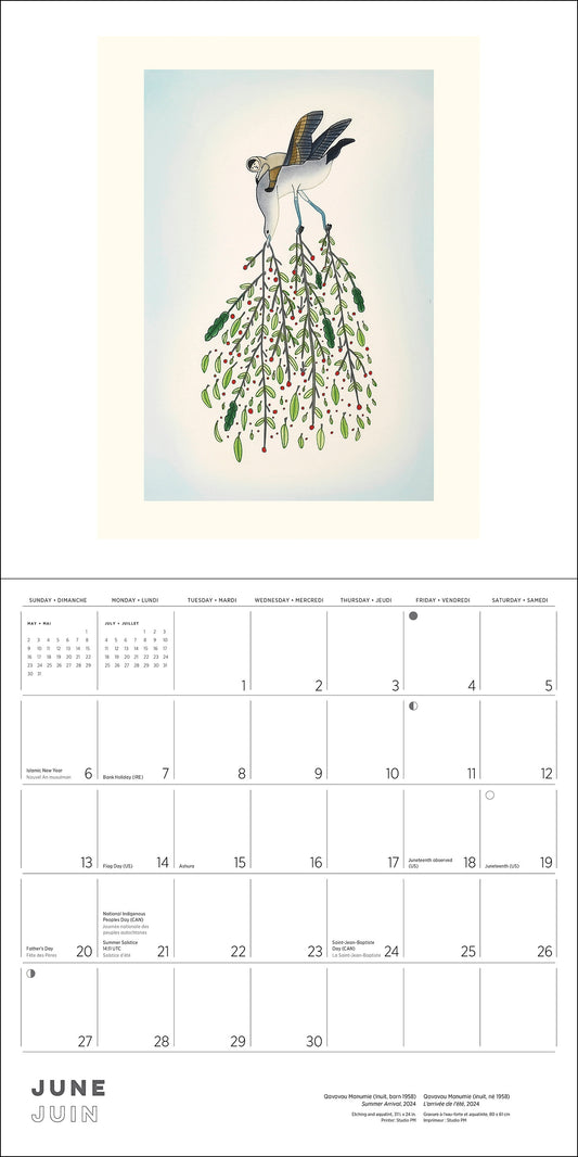 Inuit Art: Kinngait 2027 Wall Calendar_Front_Flat