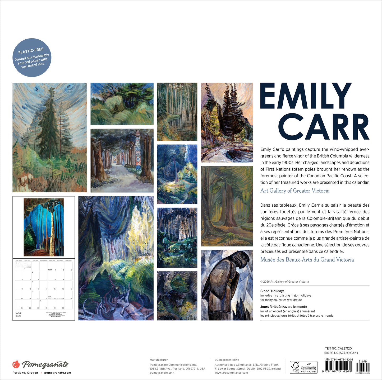 Emily Carr 2027 Wall Calendar_Back_Multipiece
