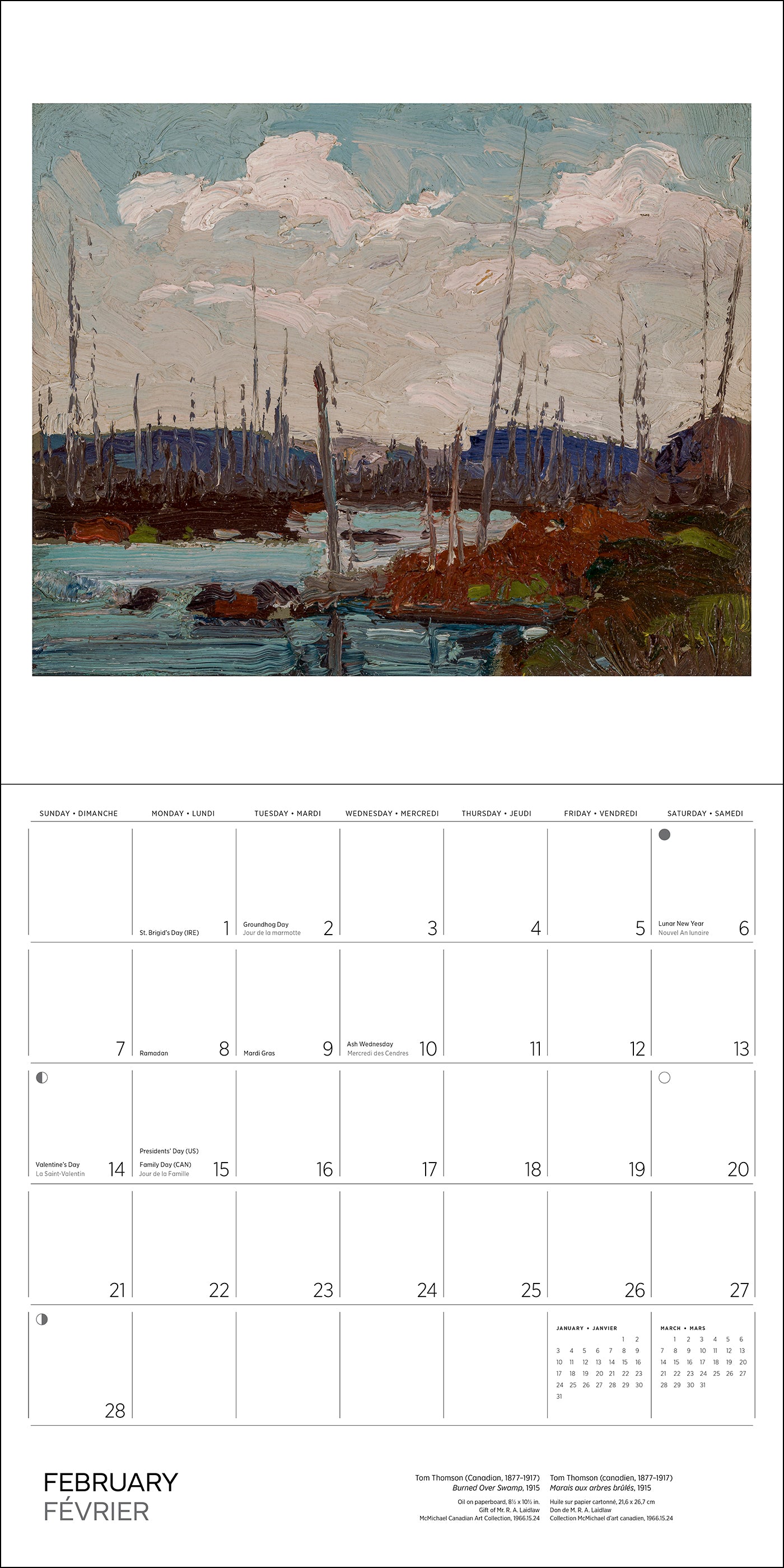 Tom Thomson 2027 Wall Calendar_Interior_2