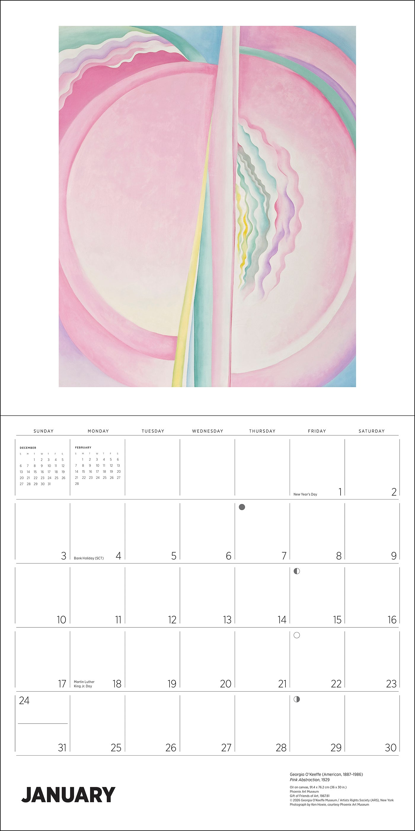 Georgia O'Keeffe 2027 Wall Calendar_Interior_1