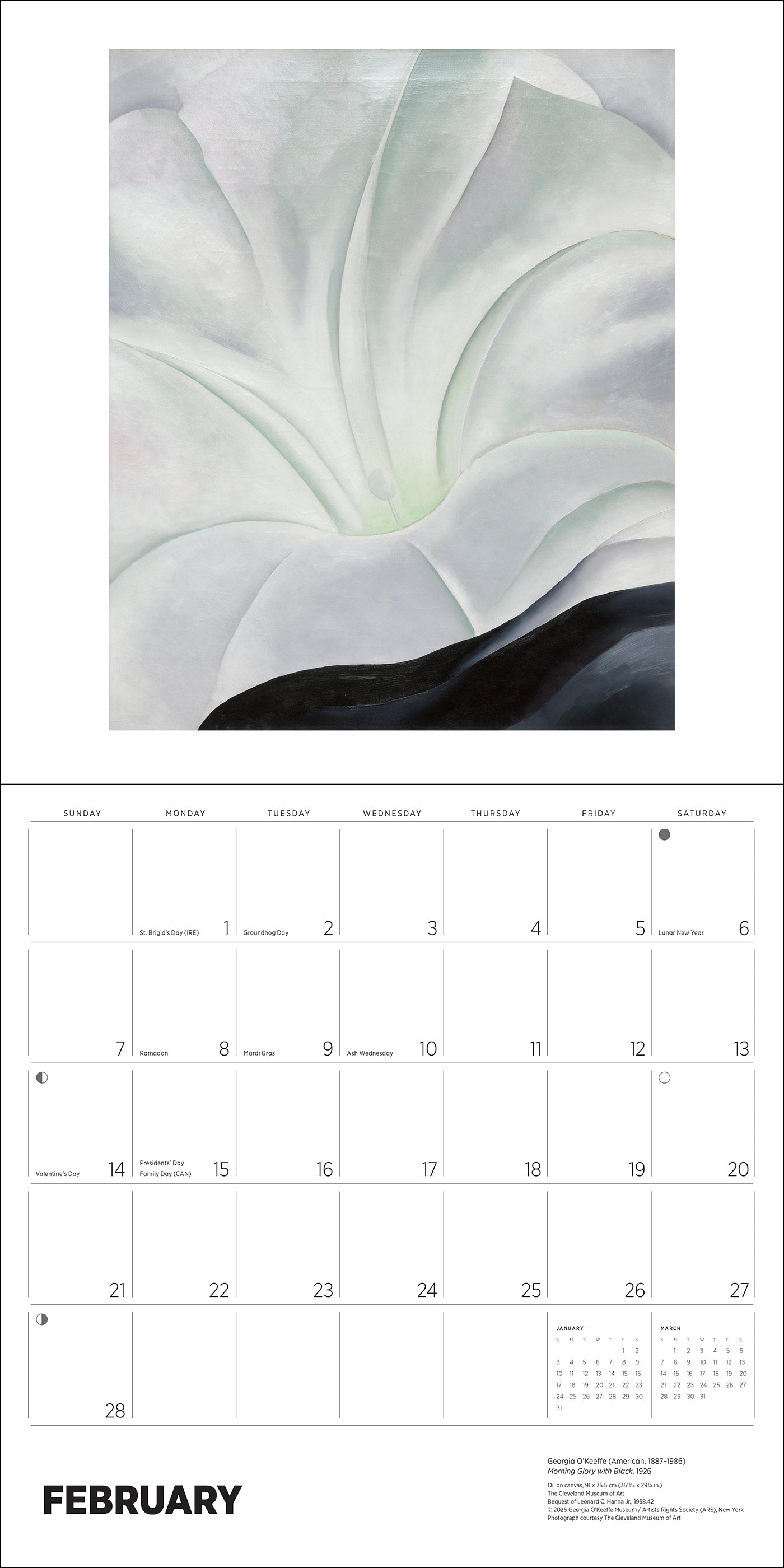Georgia O'Keeffe 2027 Wall Calendar_Interior_4