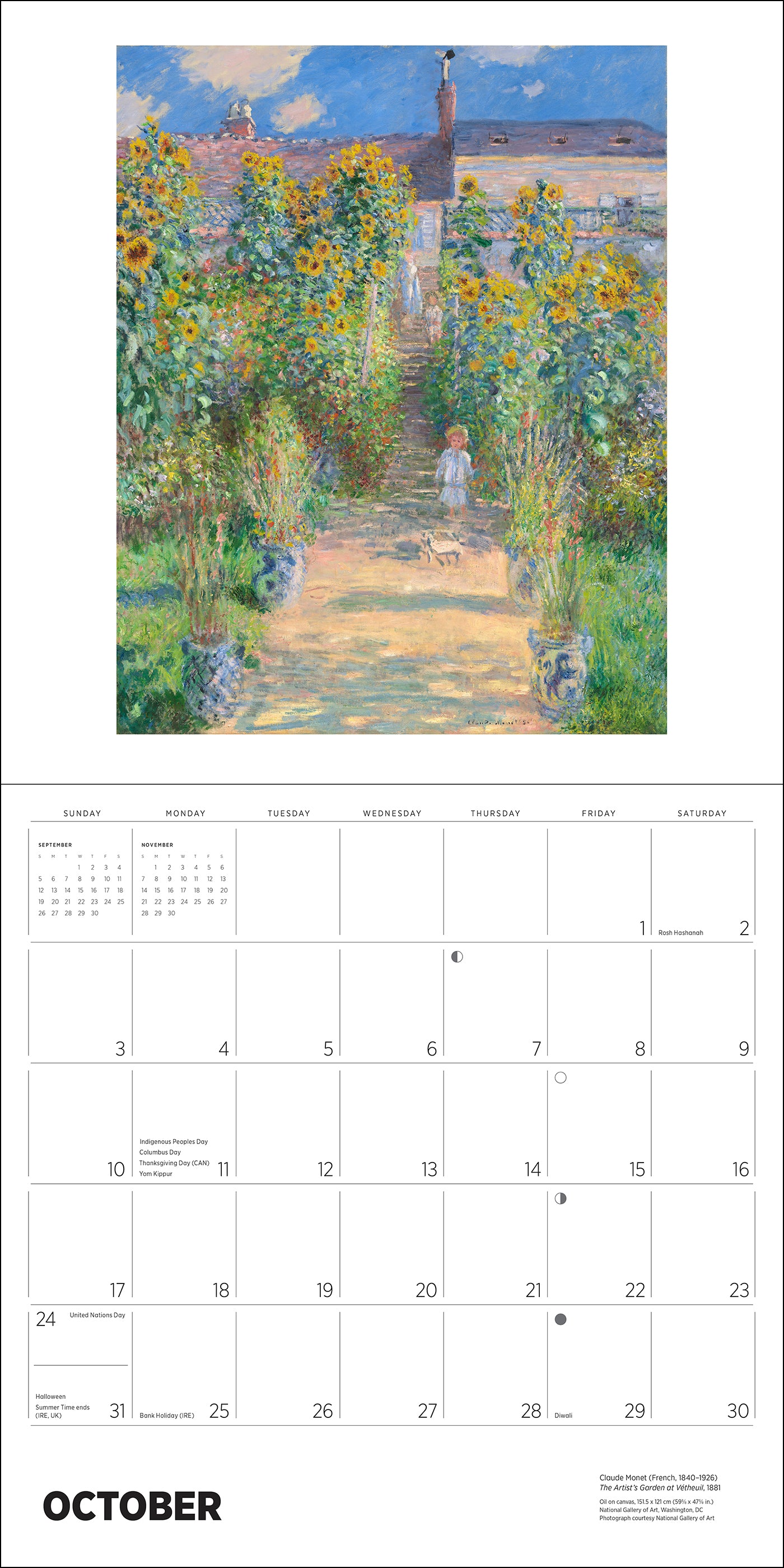 Claude Monet 2027 Wall Calendar_Interior_3