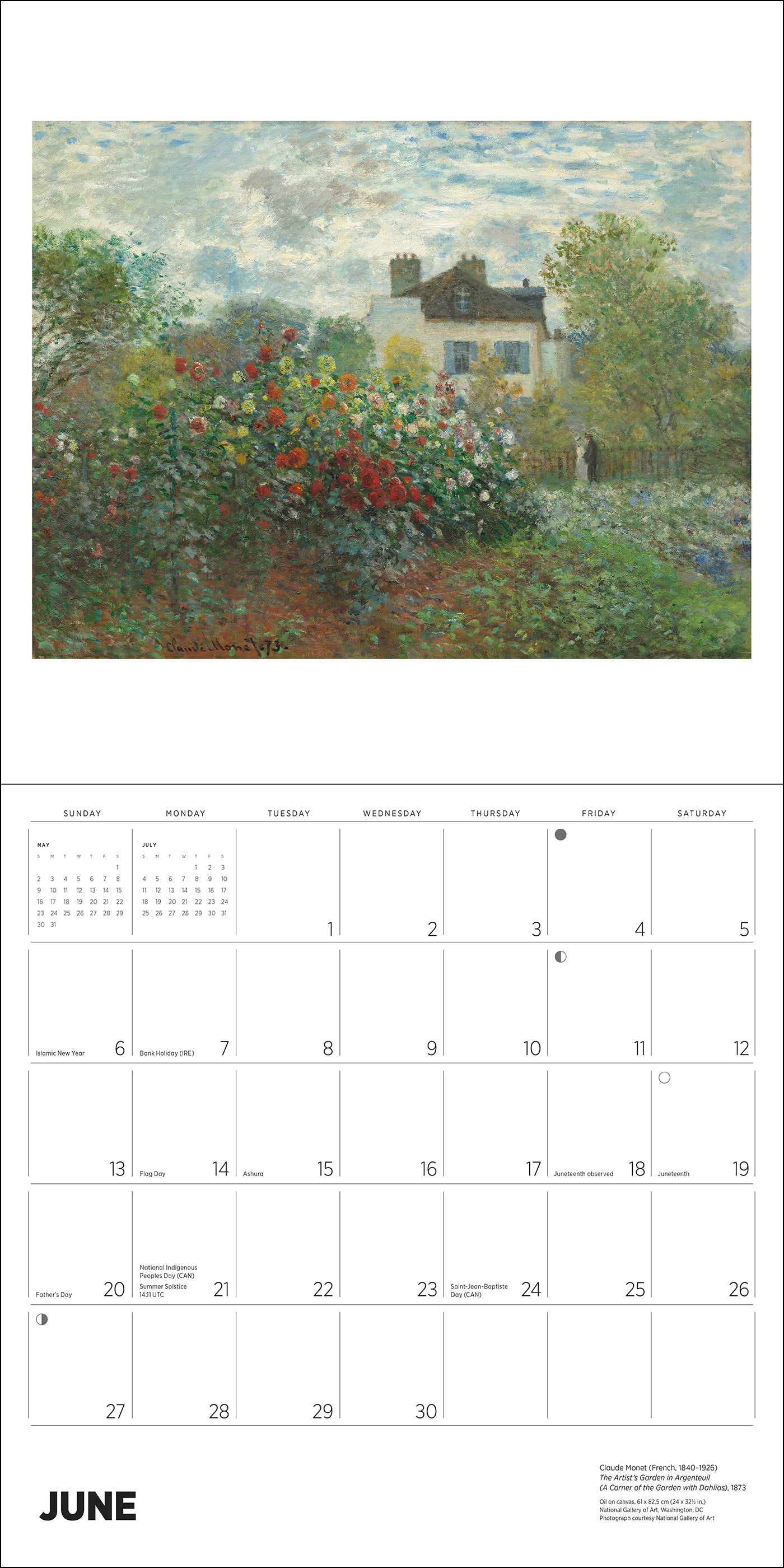 Claude Monet 2027 Wall Calendar_Interior_5
