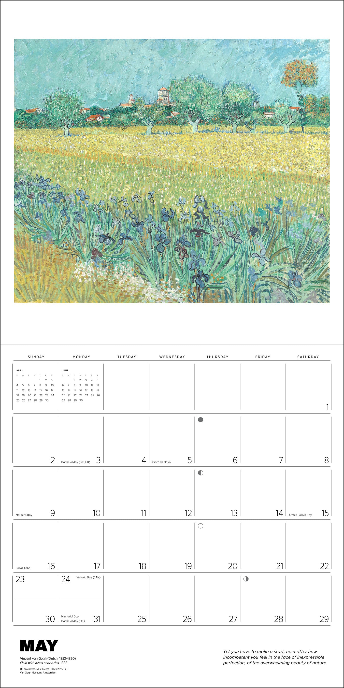 Vincent van Gogh 2027 Wall Calendar_Interior_4