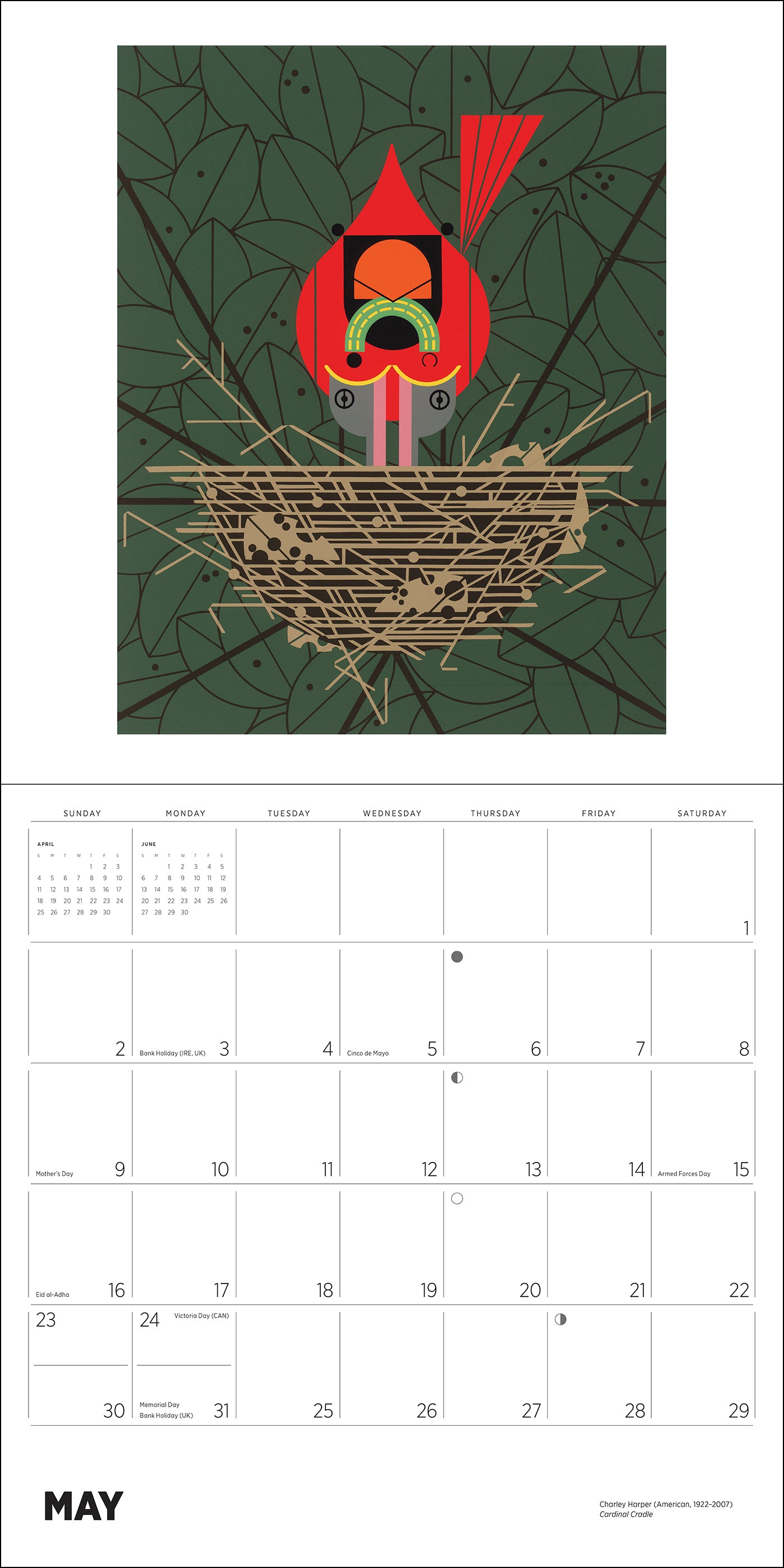 Charley Harper 2027 Wall Calendar_Interior_4