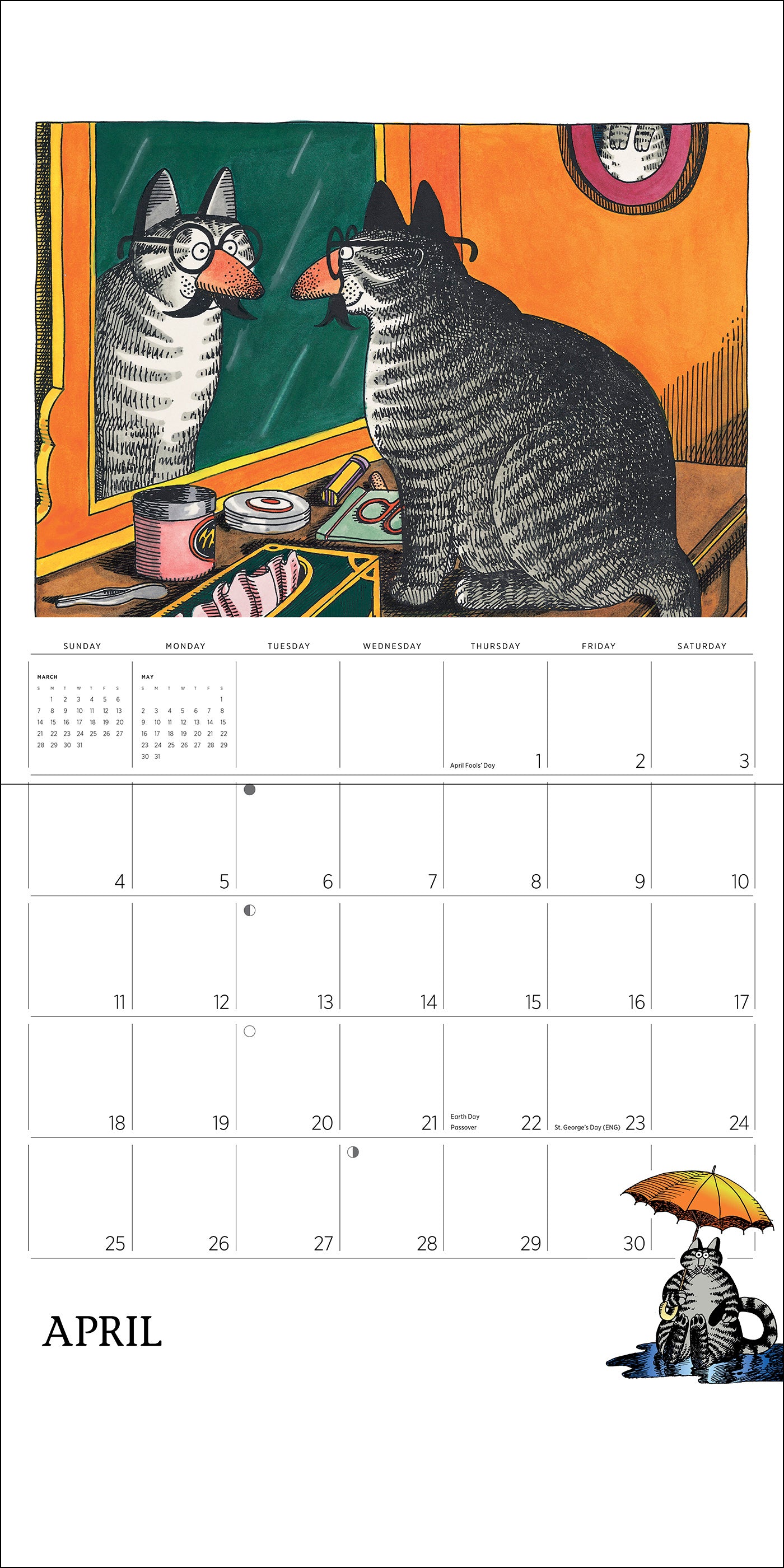 B. Kliban: CatCalendar 2027 Wall Calendar_Interior_3