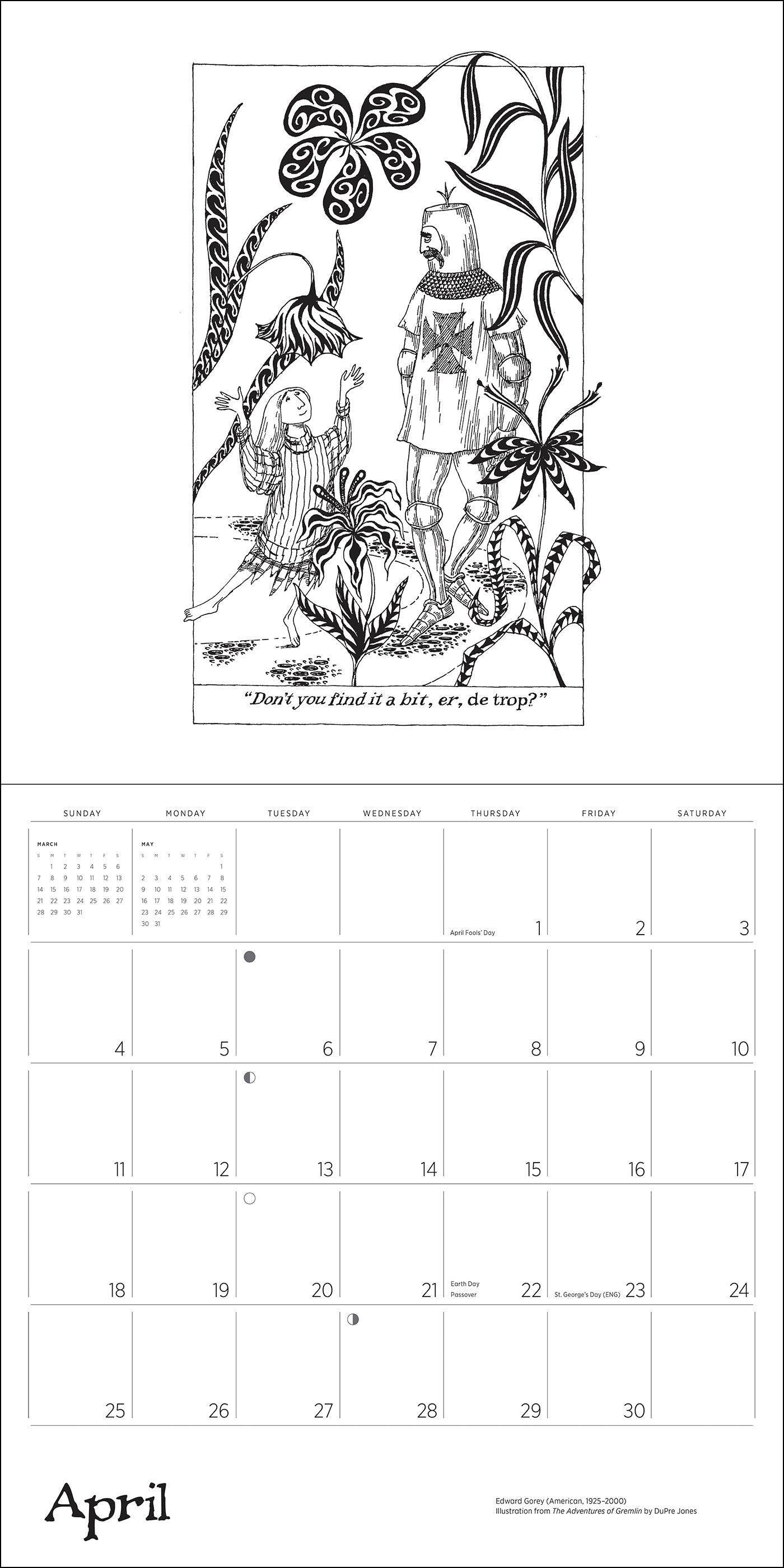 Edward Gorey 2027 Wall Calendar_Interior_4