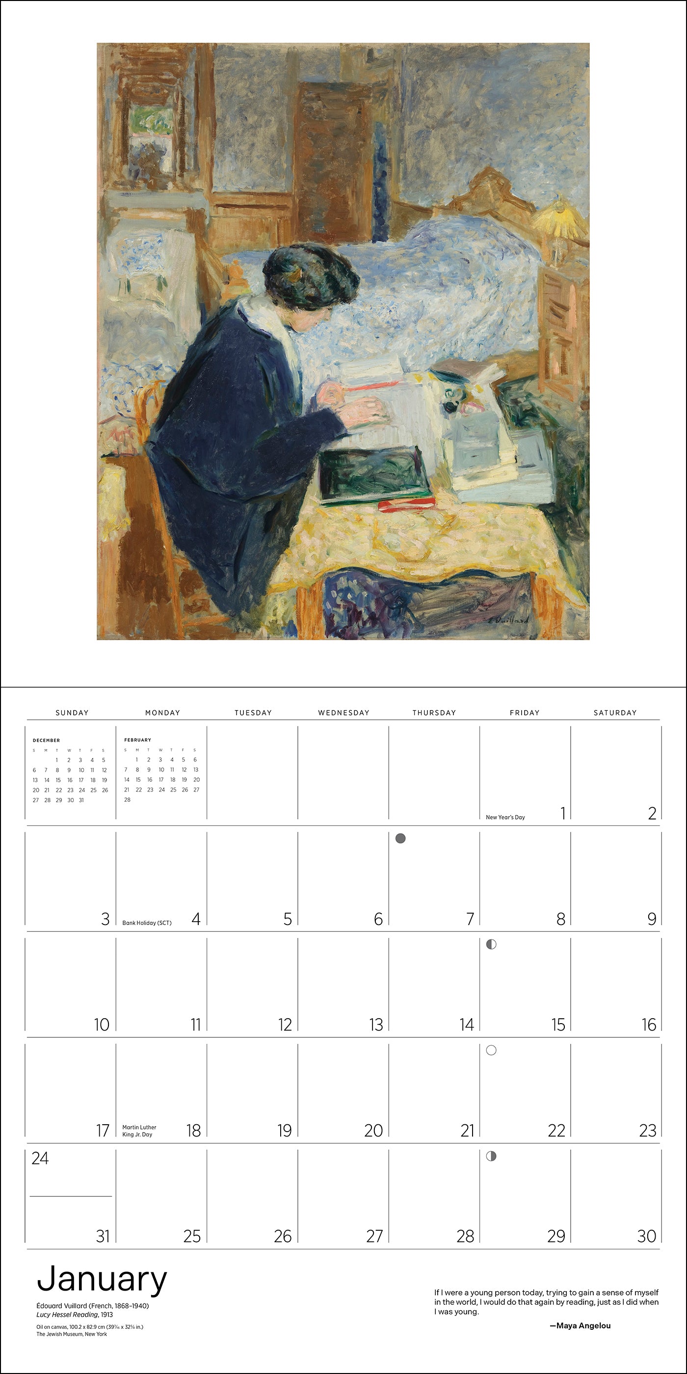 The Reading Woman 2027 Wall Calendar_Interior_1