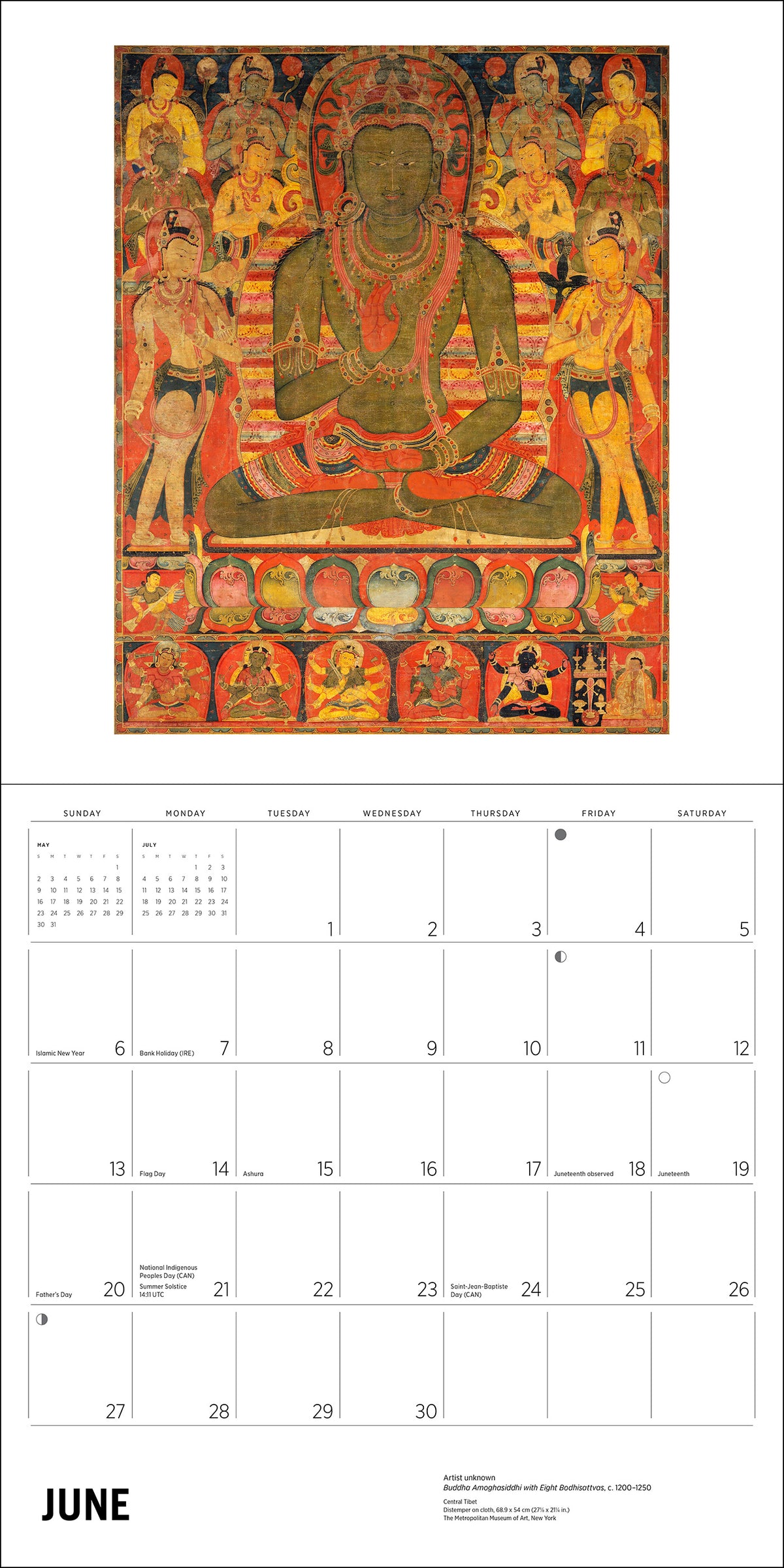 Enlightenment: Buddhist Paintings 2027 Wall Calendar_Interior_5
